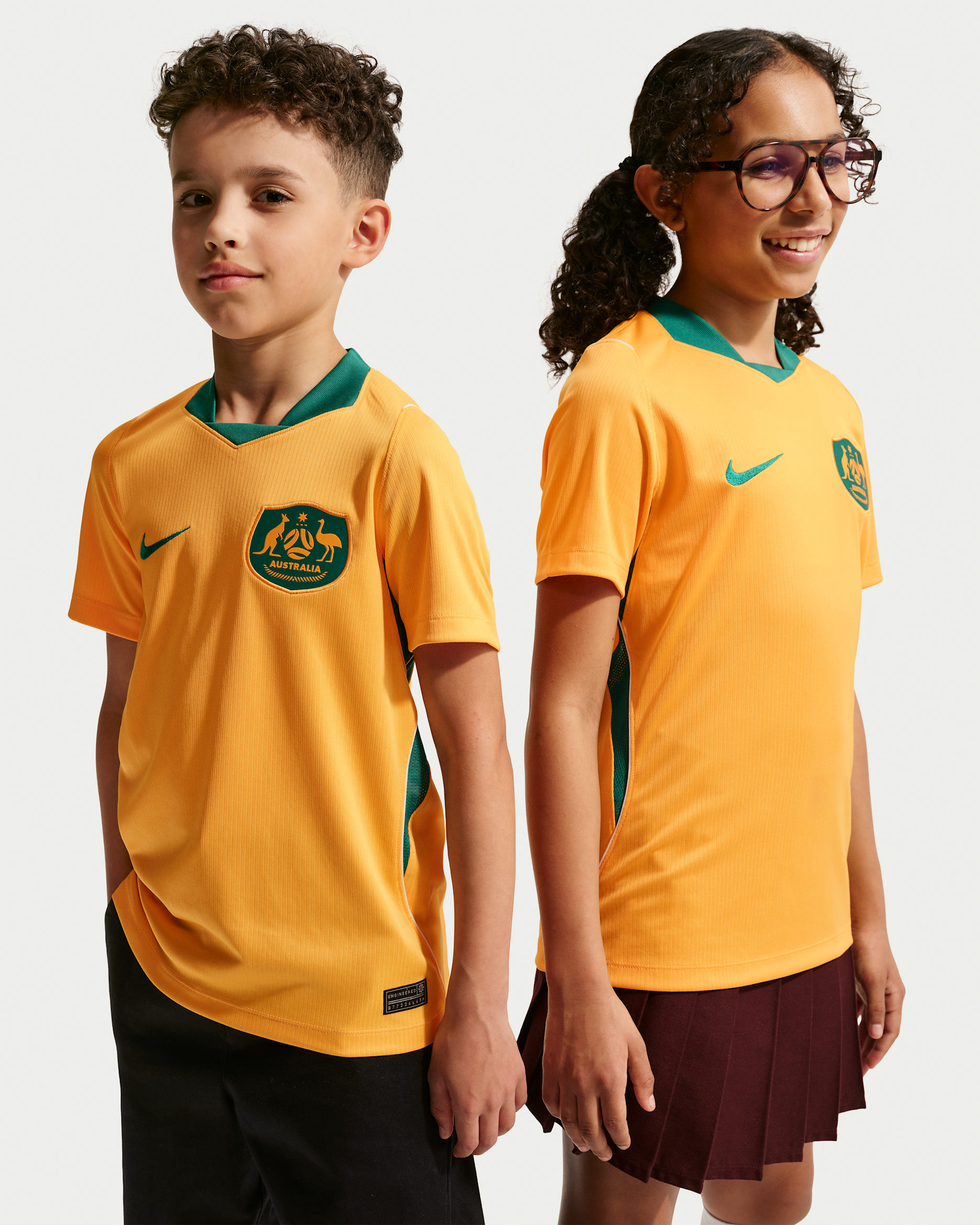 Australia 2026 Stadium Home — Sport Gold/Mystic Green/Sail/Mystic Green