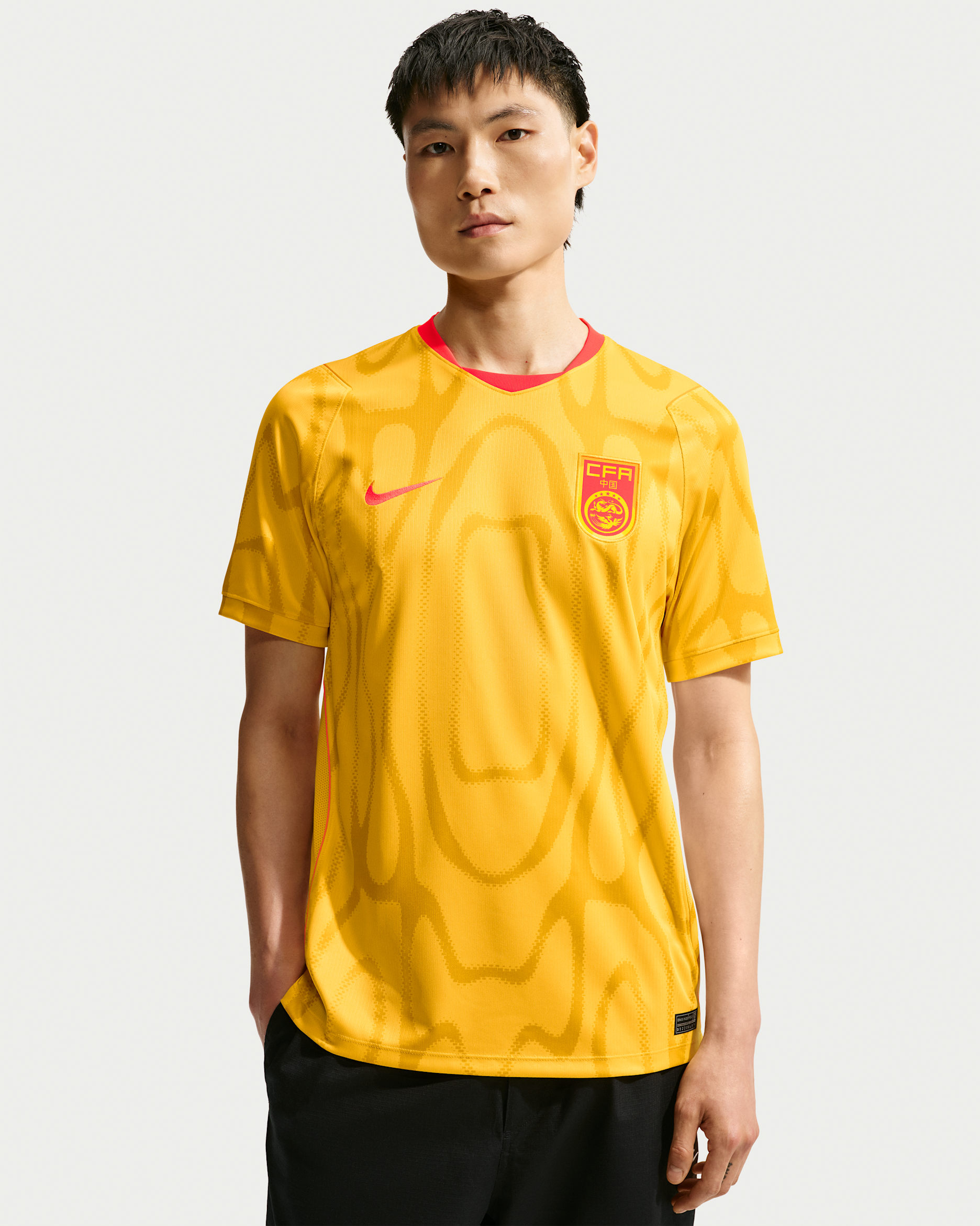 China 2026 Stadium Away — Varsity Maize/Bright Crimson/Bright Crimson