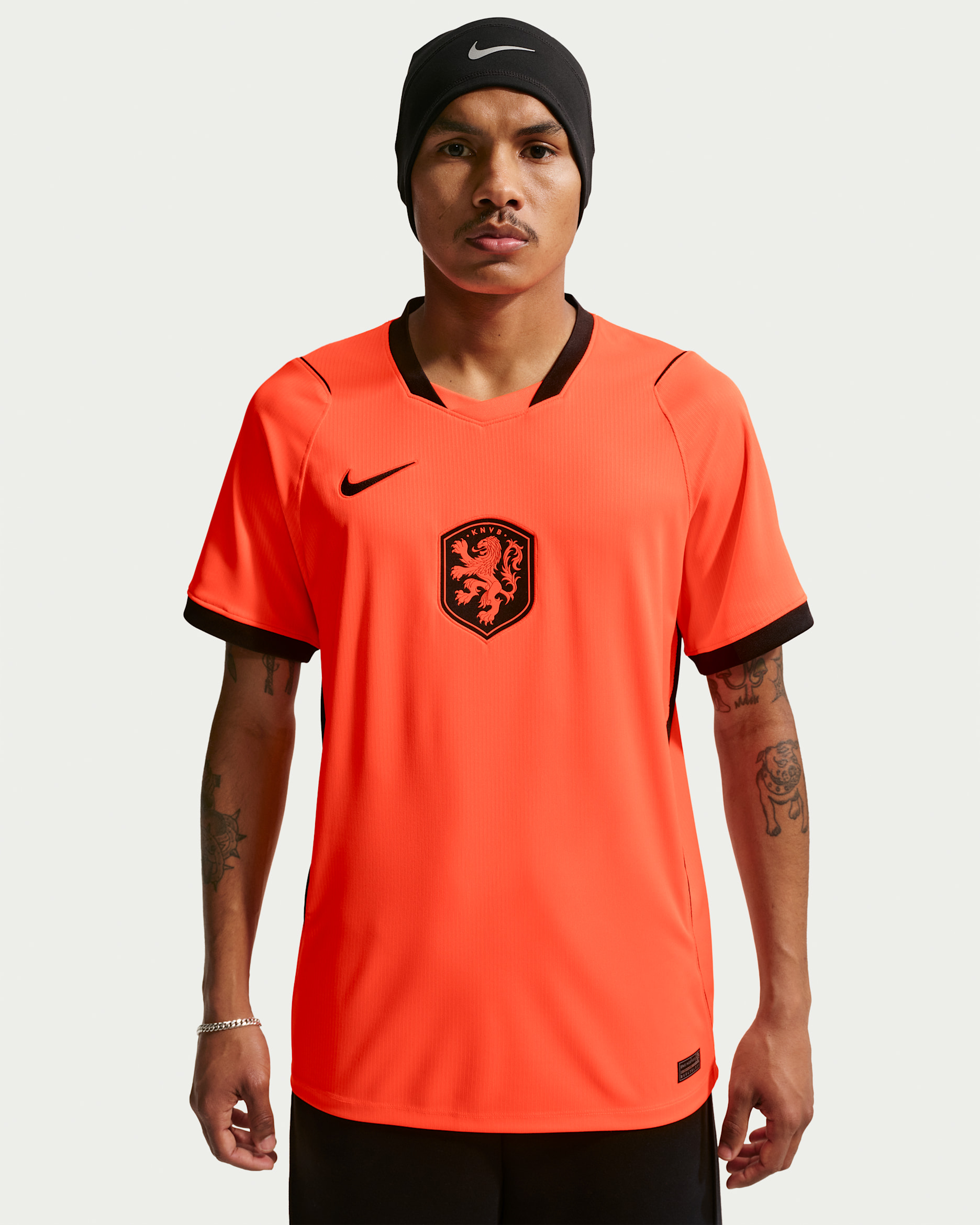 Netherlands National Team 2026 Stadium Home — Hyper Crimson/Black