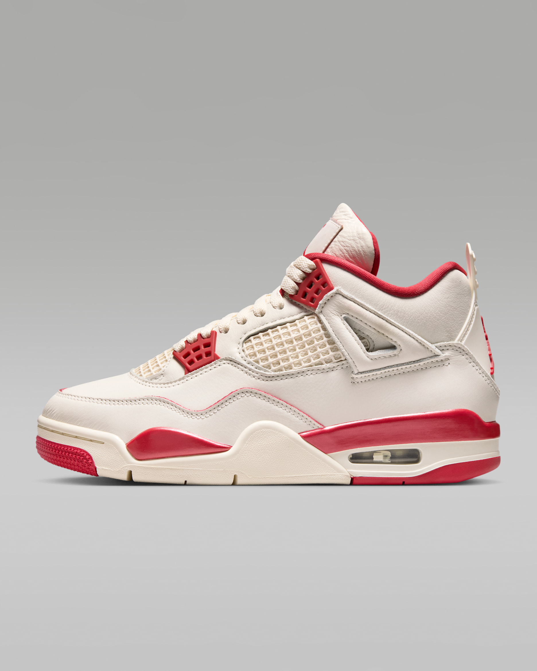 Air Jordan 4 Retro 'Pale Ivory and Tough Red' — Pale Ivory/Tough Red/Sierra Red