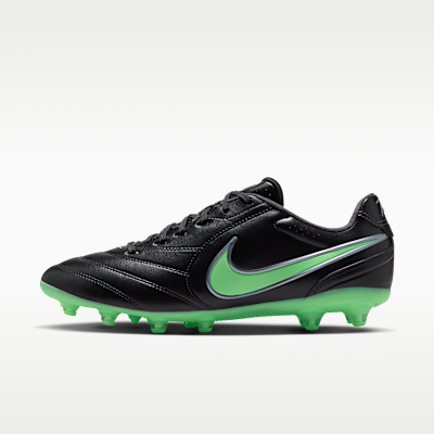 Nike Tiempo Ligera Pro — Black/Black/Illusion Green