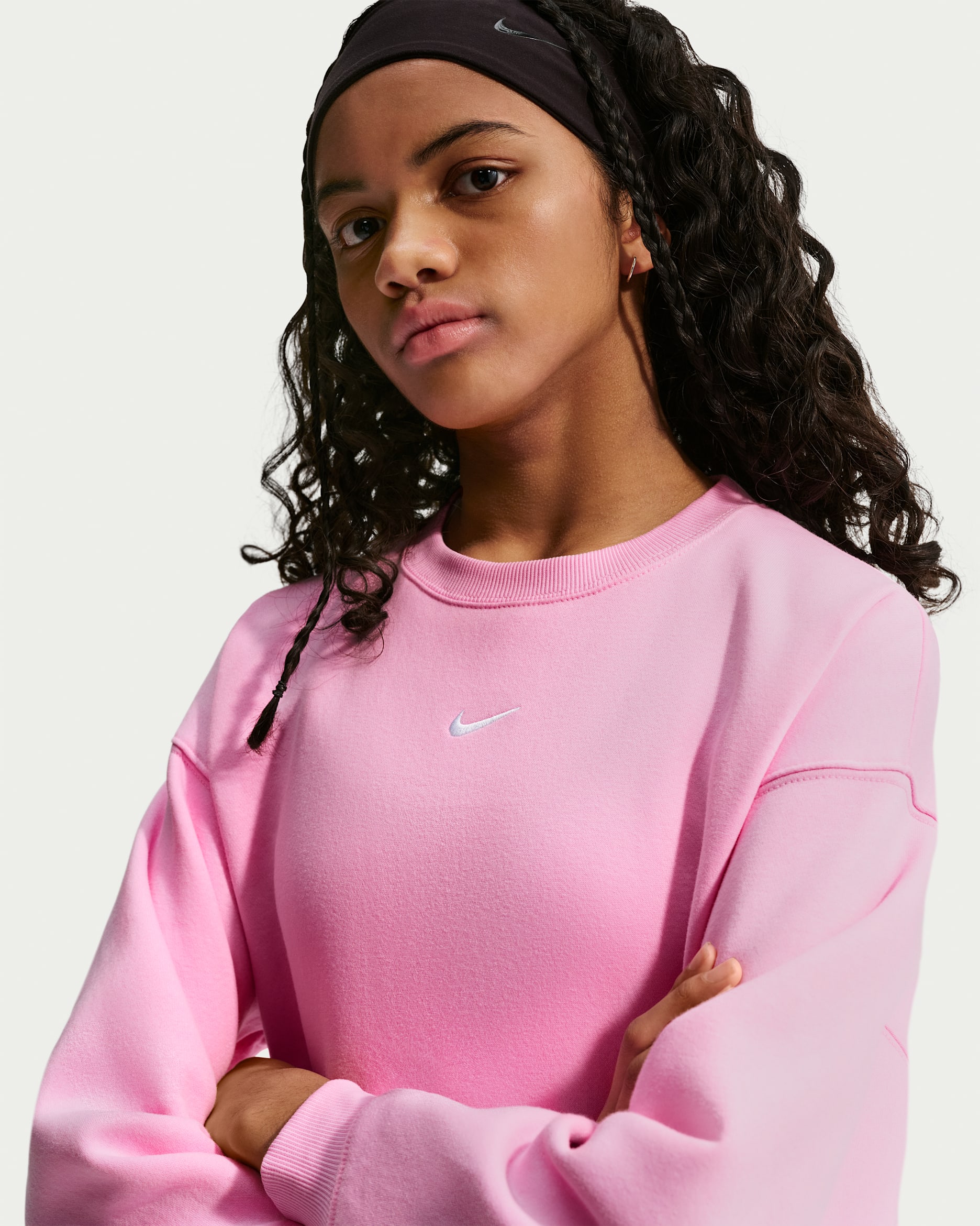 Nike Sportswear Studio — Pink Rise/White