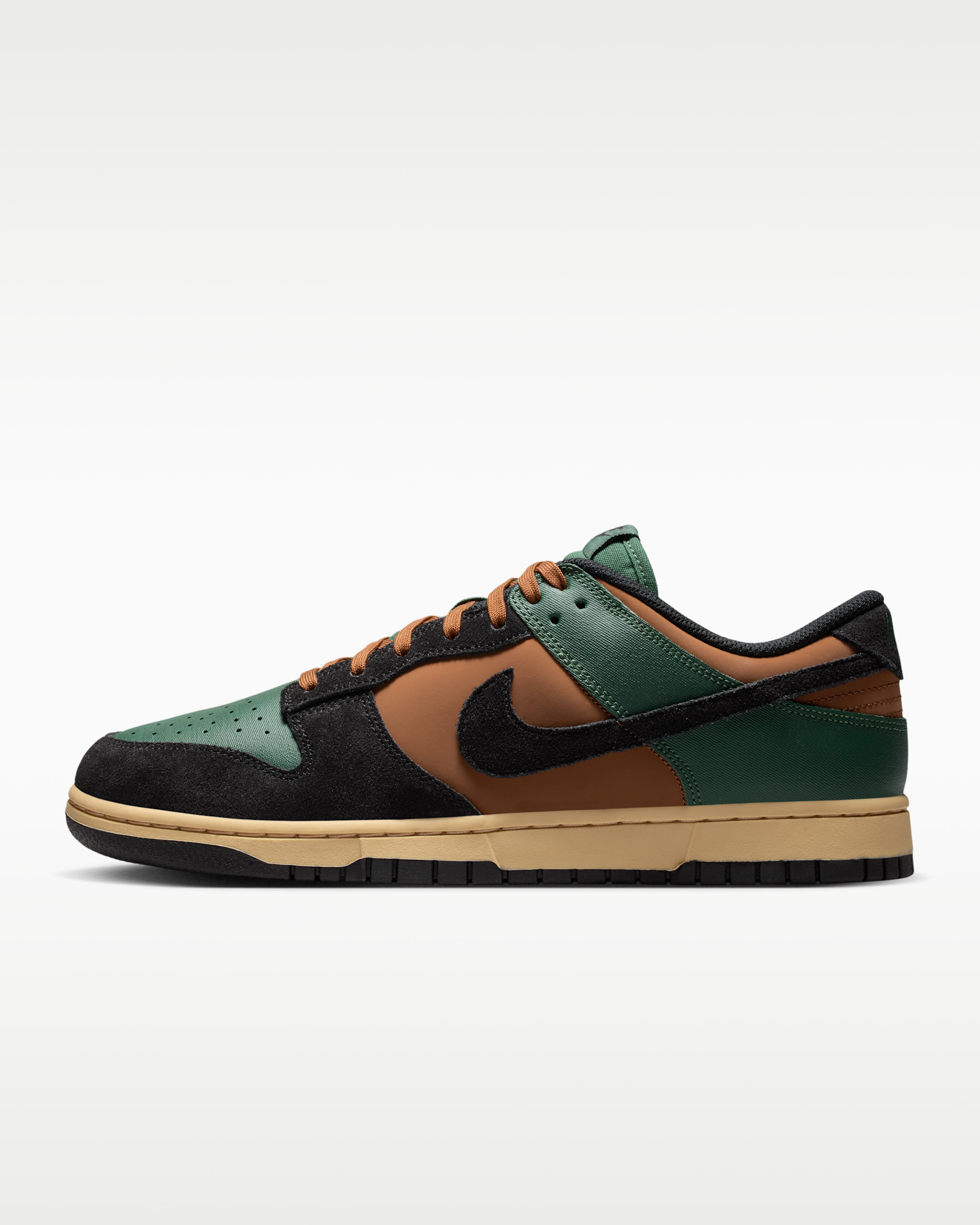 Nike Dunk Low Retro — Fir/Light British Tan/Sesame/Black