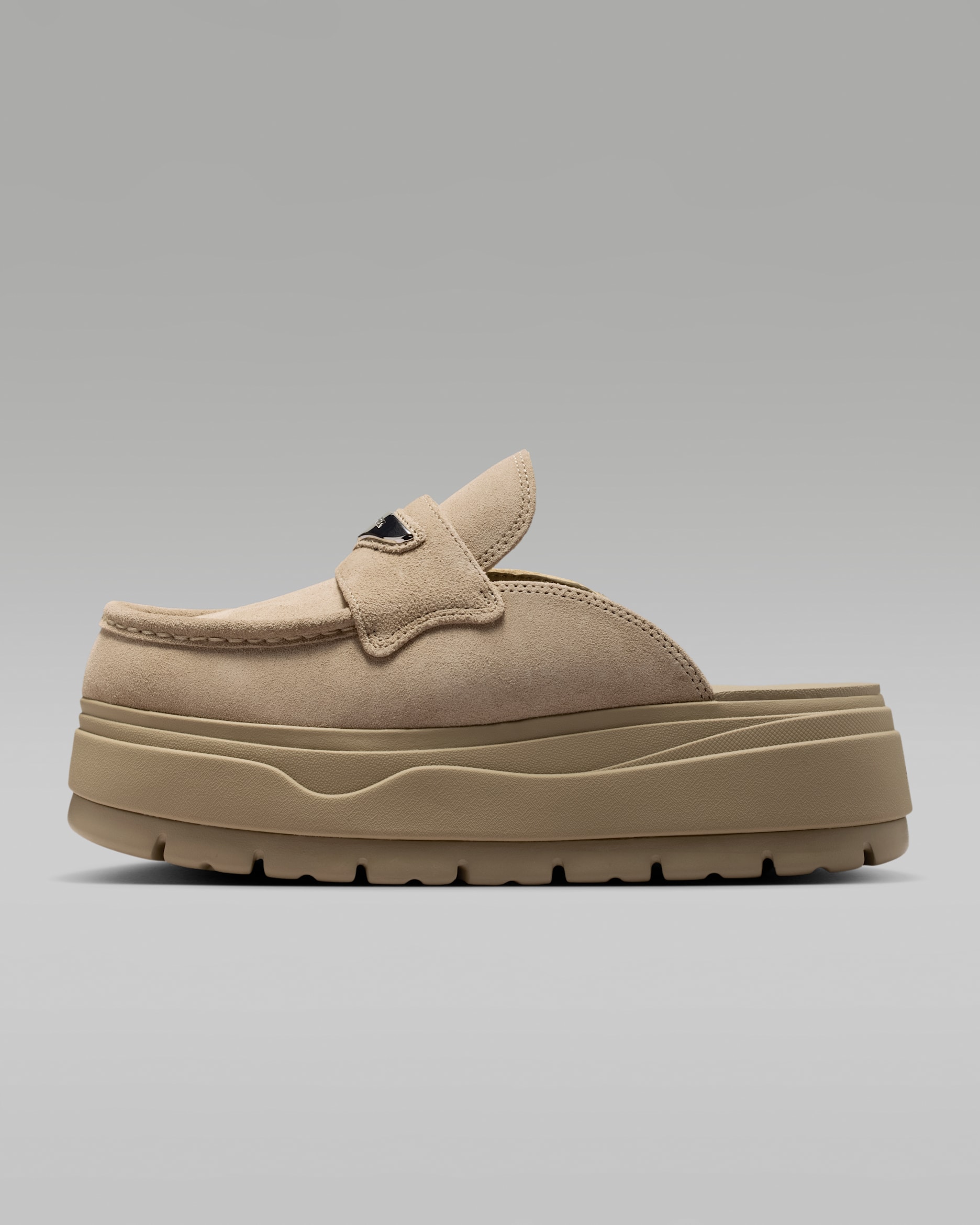 Air Jordan Mule — Khaki/Metallic Silver
