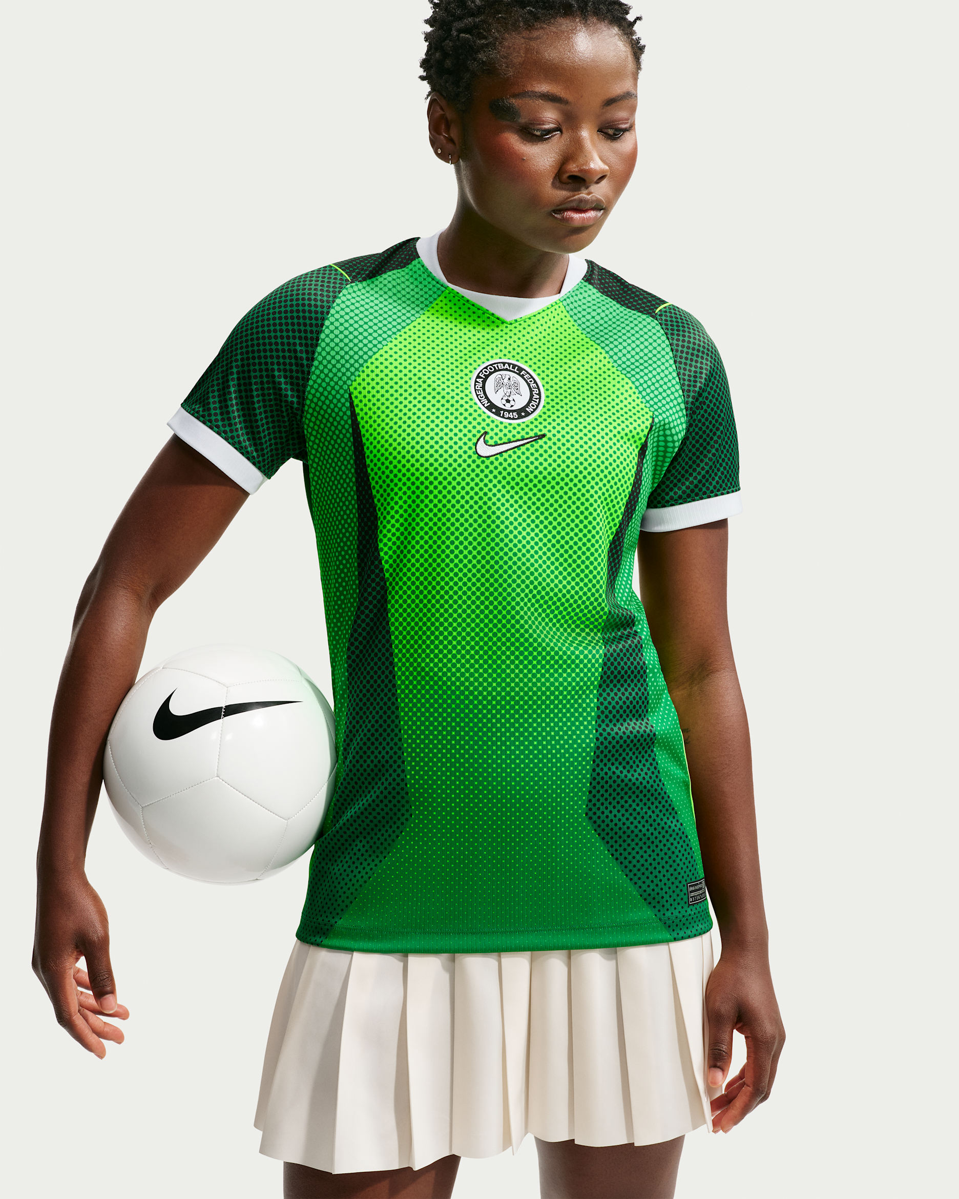 Nigeria 2026 Stadium Home — Pine Green/Electric Green/White