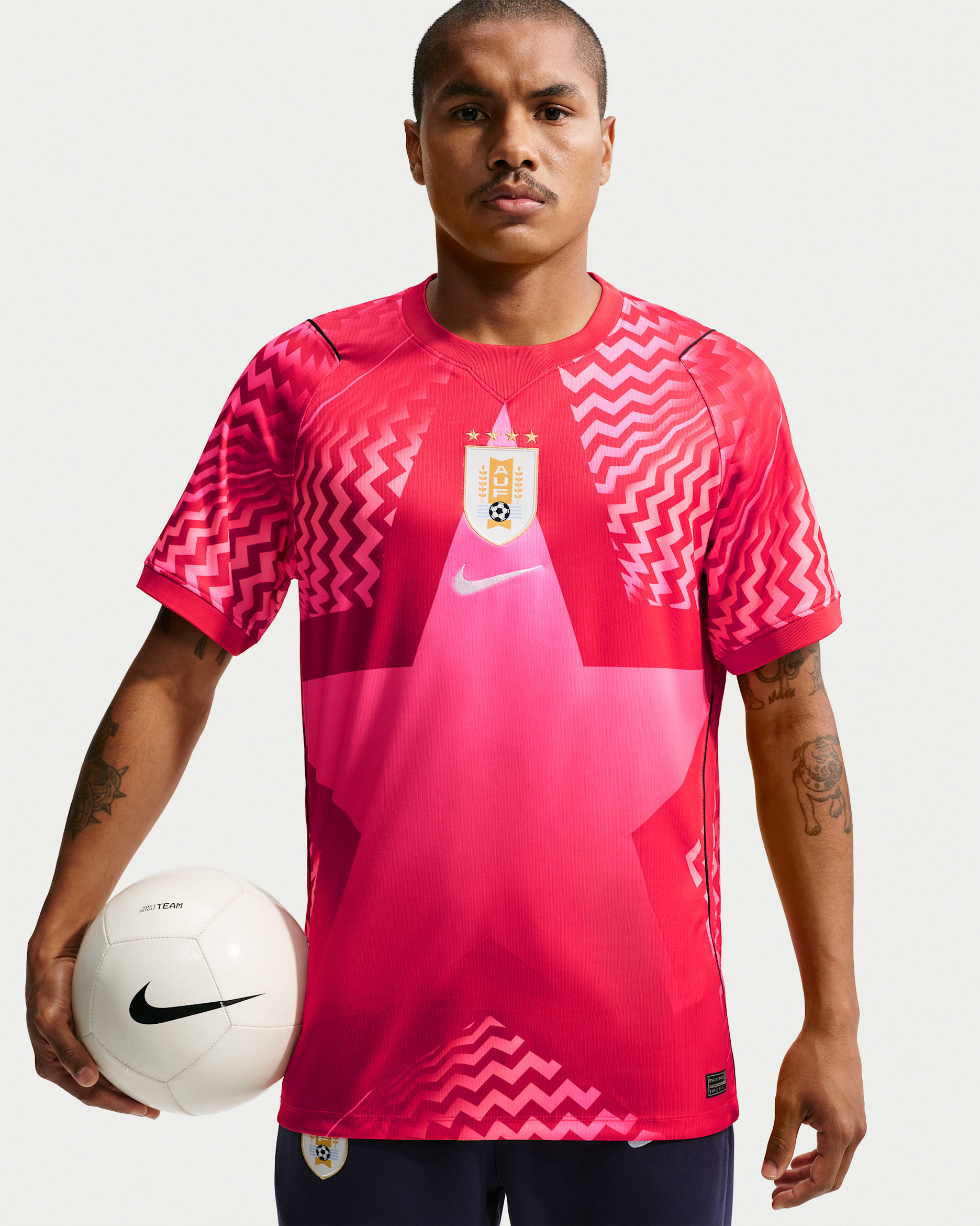 Uruguay 2026 Stadium Goalkeeper — Fire Red/White