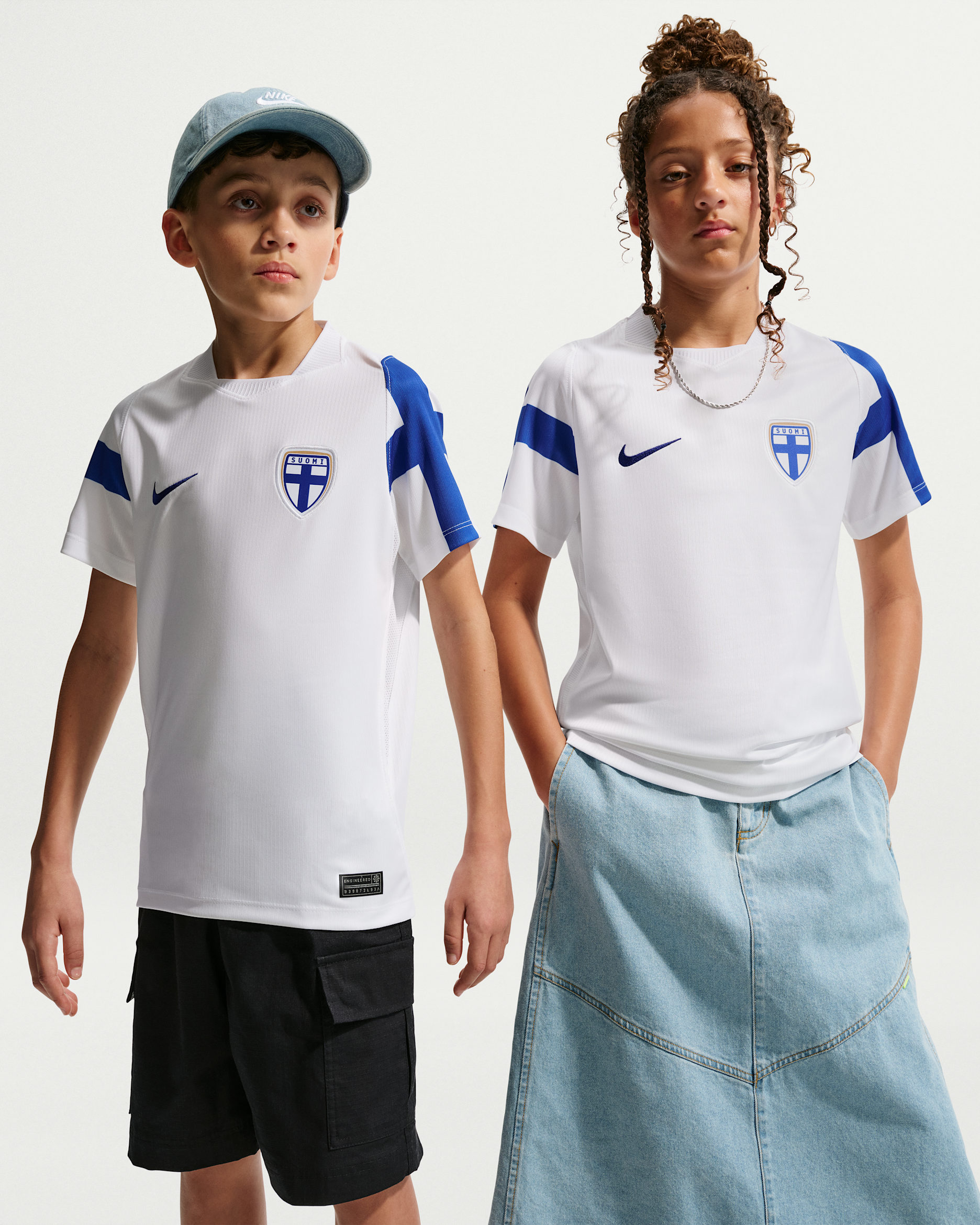 Finland 2026 Stadium Away — White/Hyper Blue