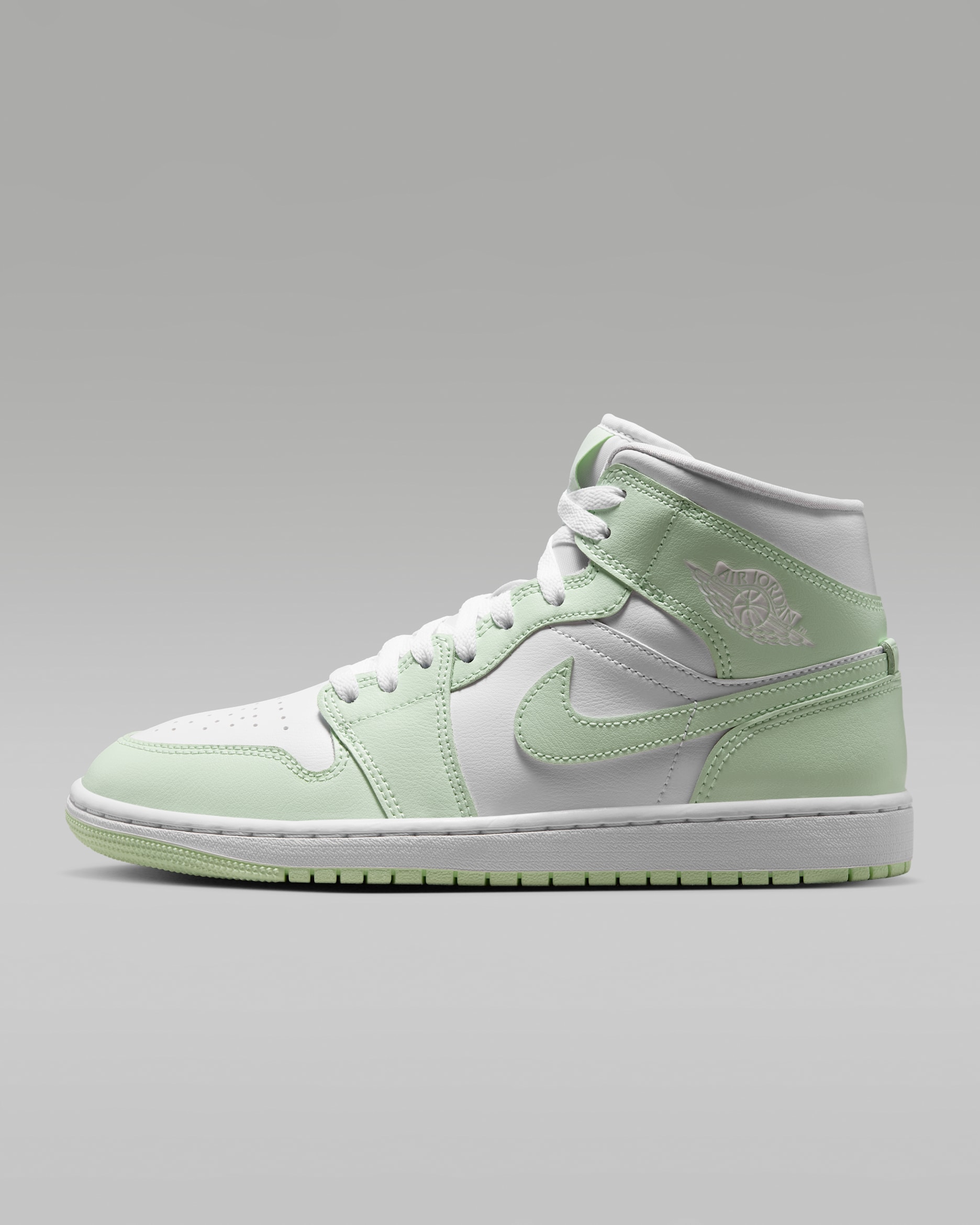 Air Jordan 1 Mid — White/Volt Tint
