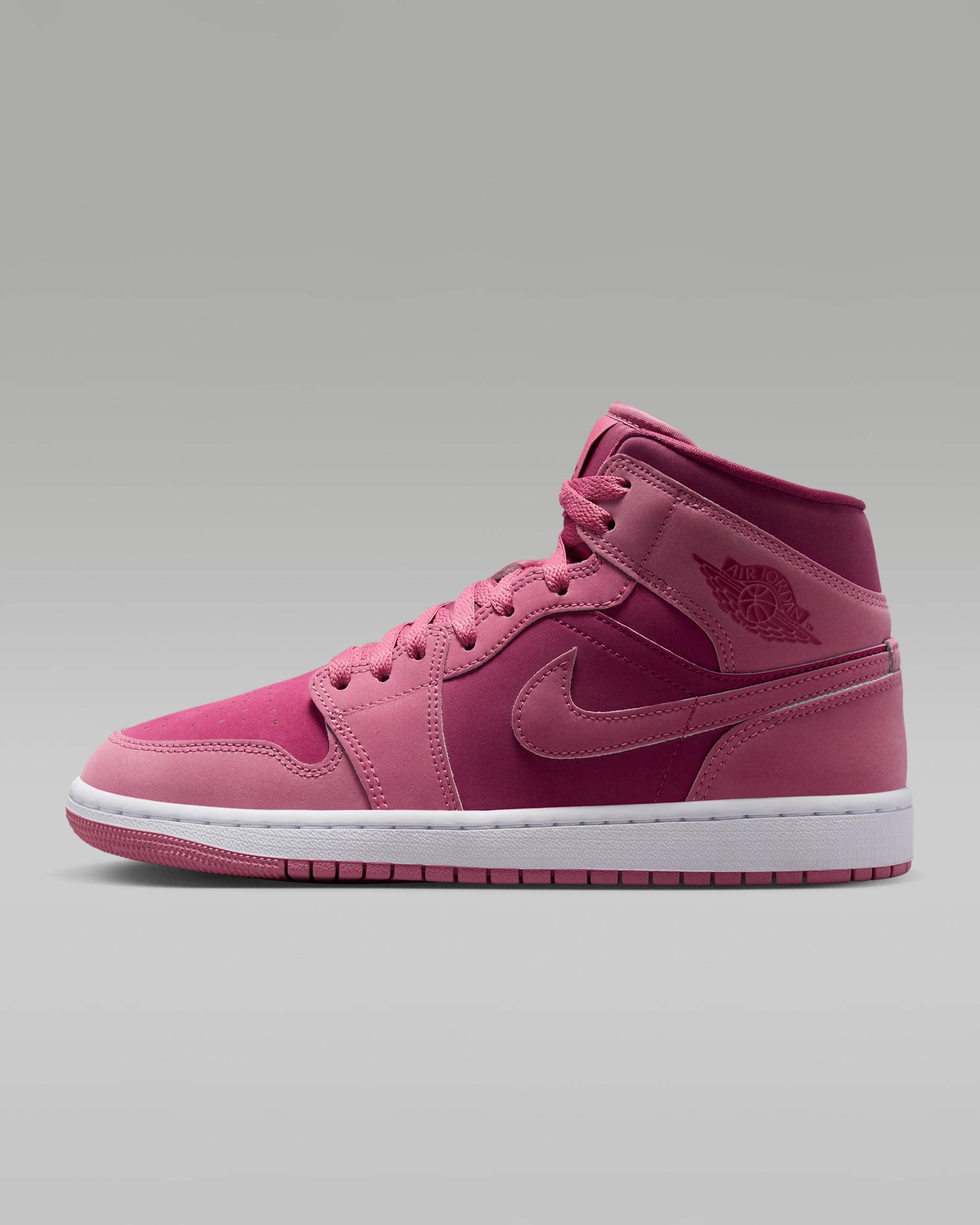 Air Jordan 1 Mid — Desert Berry/White/Sweet Beet