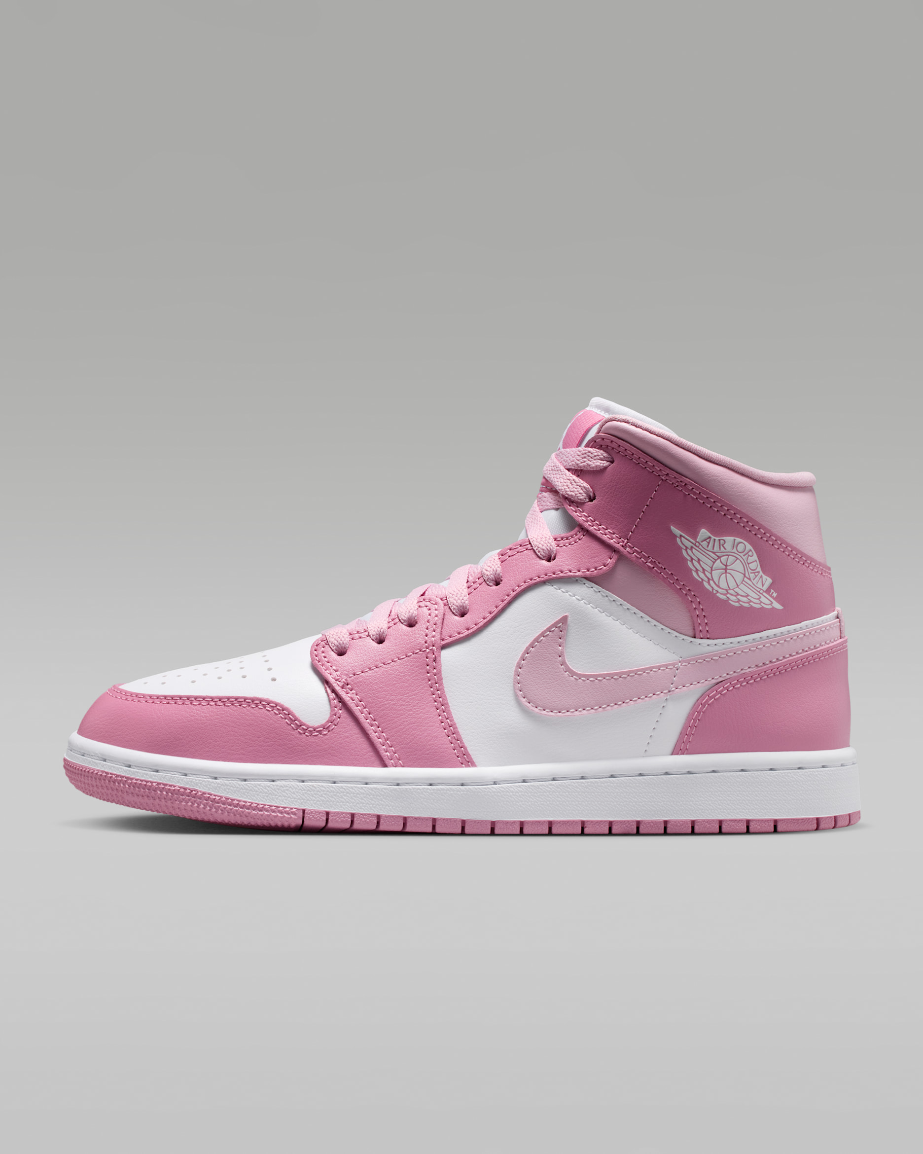 Air Jordan 1 Mid — Elemental Pink/Iced Carmine/Coconut Milk/Sail