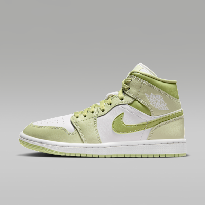 Air Jordan 1 Mid — Olive Aura/Lawn/Coconut Milk/Sail