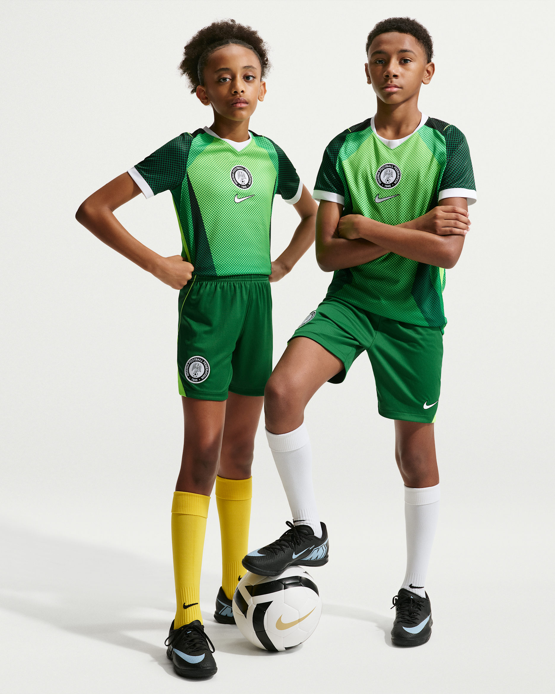 Nigeria 2026 Stadium Home — Pine Green/Electric Green/White