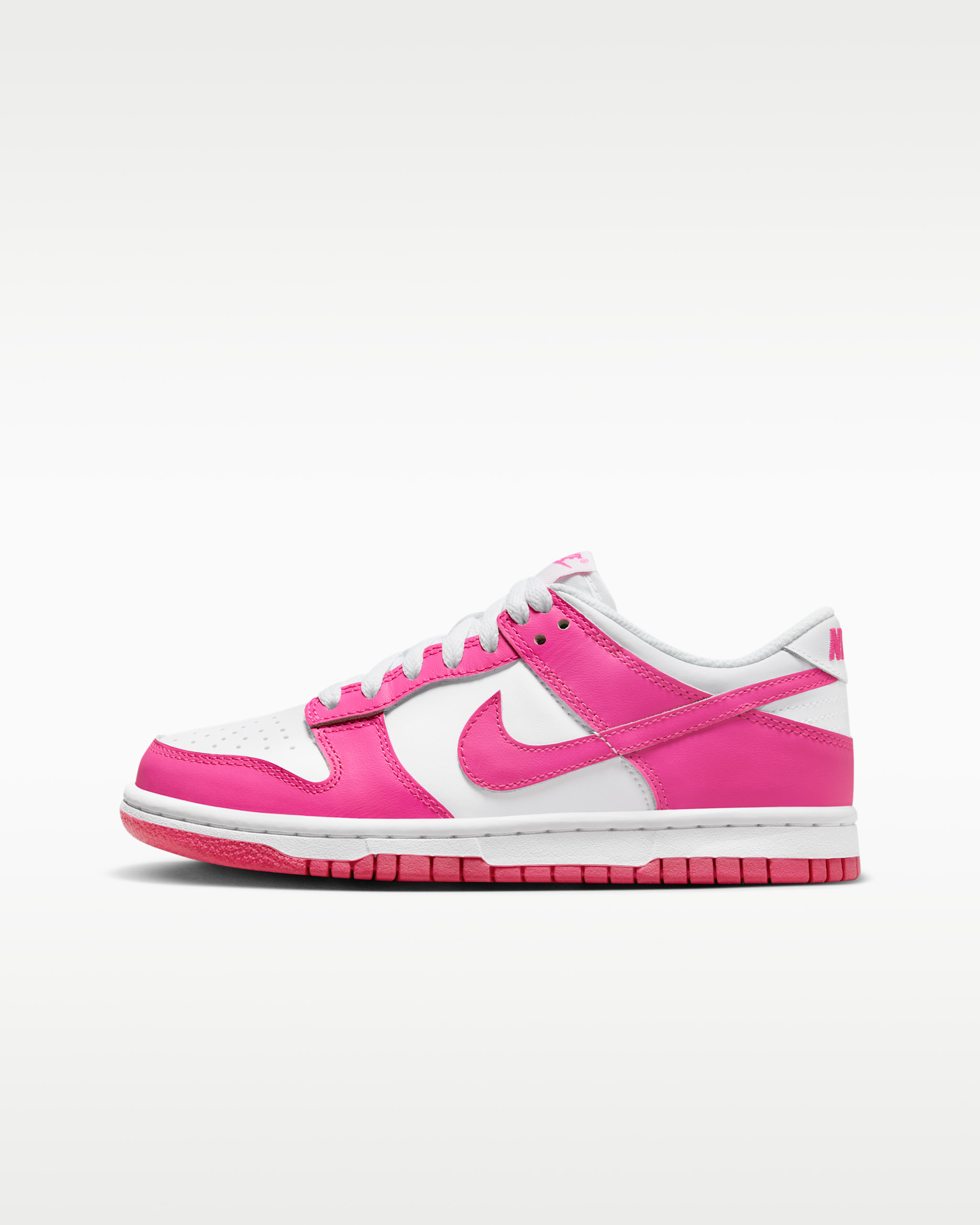 Nike Dunk Low — White/Pink/Laser Fuchsia