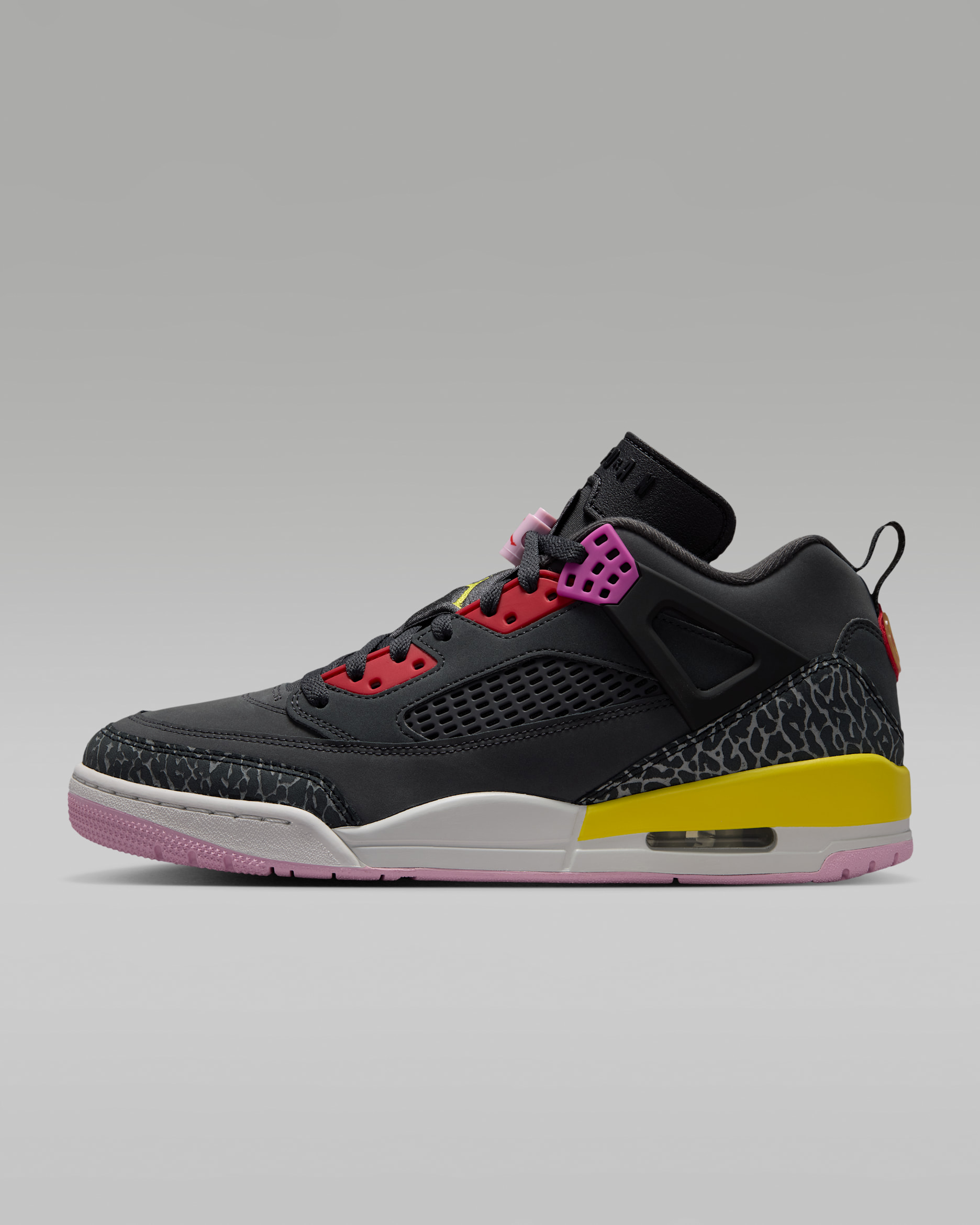 Jordan Spizike Low — Anthracite/Black/Wolf Grey/University Red