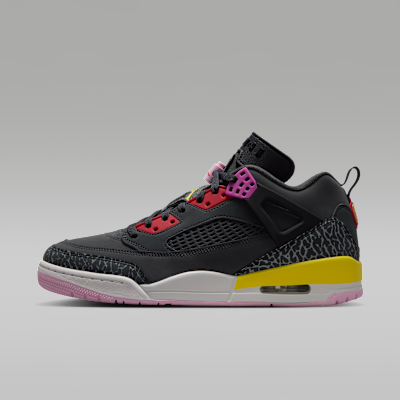 Jordan Spizike Low — Anthracite/Black/Wolf Grey/University Red