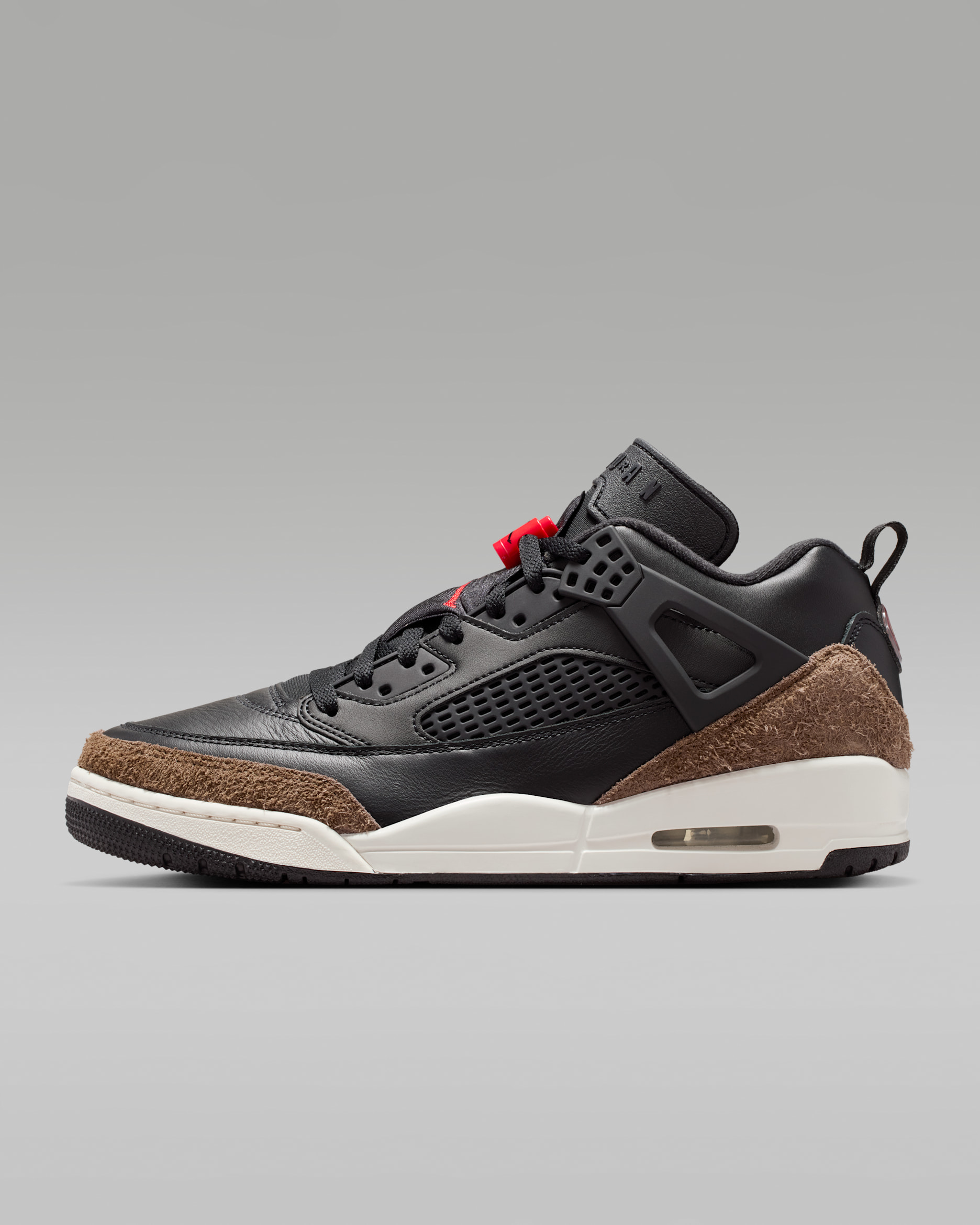 Jordan Spizike Low — Black/Palomino/Phantom/University Red