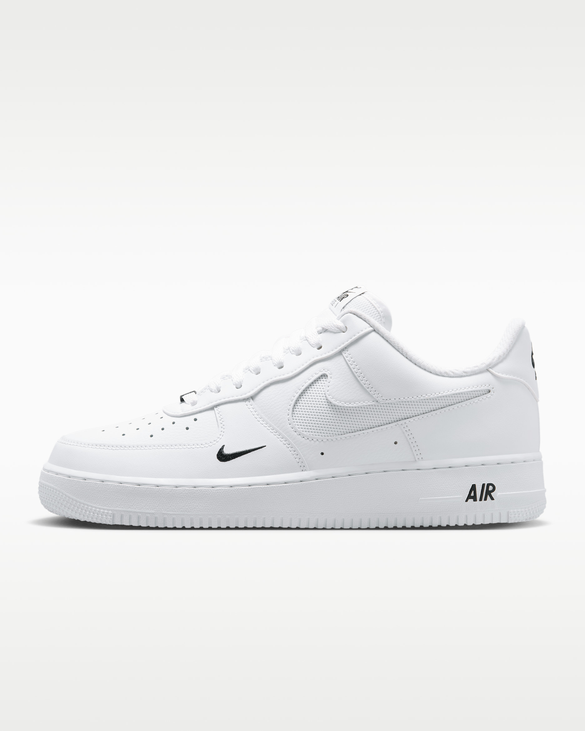 Nike Air Force 1 '07 LV8 — White/Black/Reflect Silver
