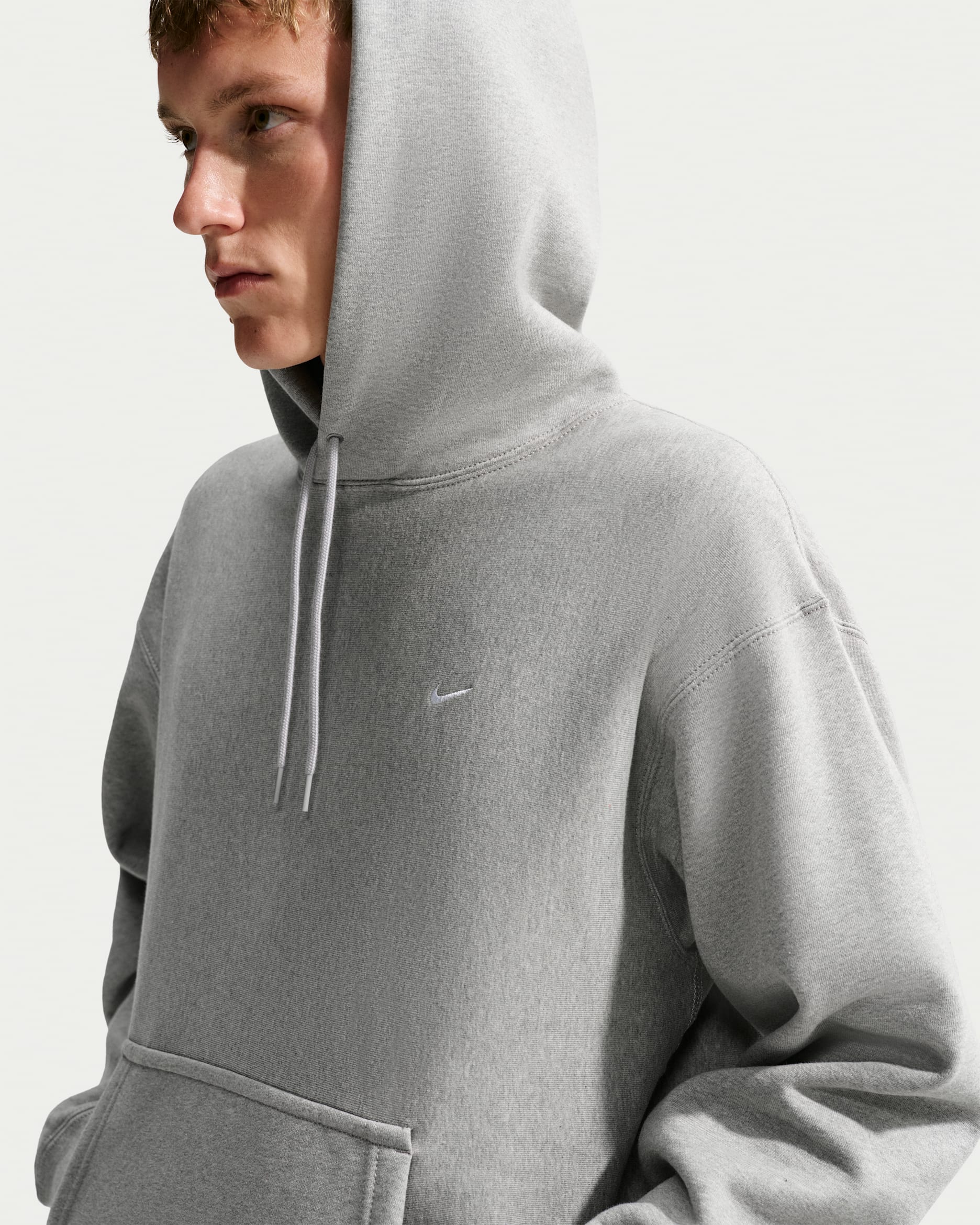 Nike Solo Swoosh — Dark Grey Heather/Light Smoke Grey/White