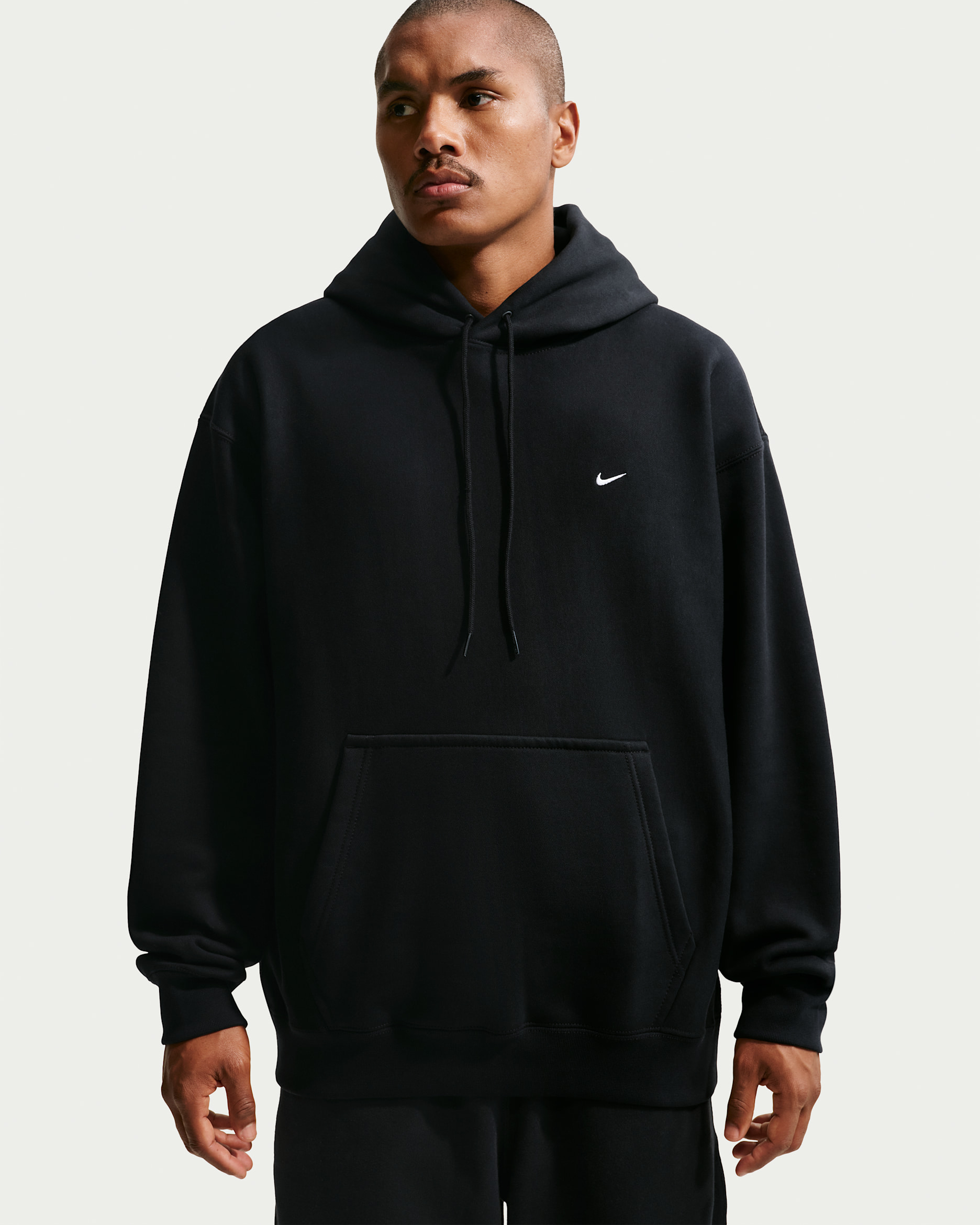 Nike Solo Swoosh — Black/Black/White