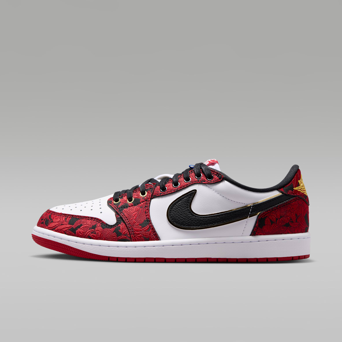 Air Jordan 1 Retro Low OG 'Garden' — Black/Summit White/Laser Fuchsia/Varsity Red