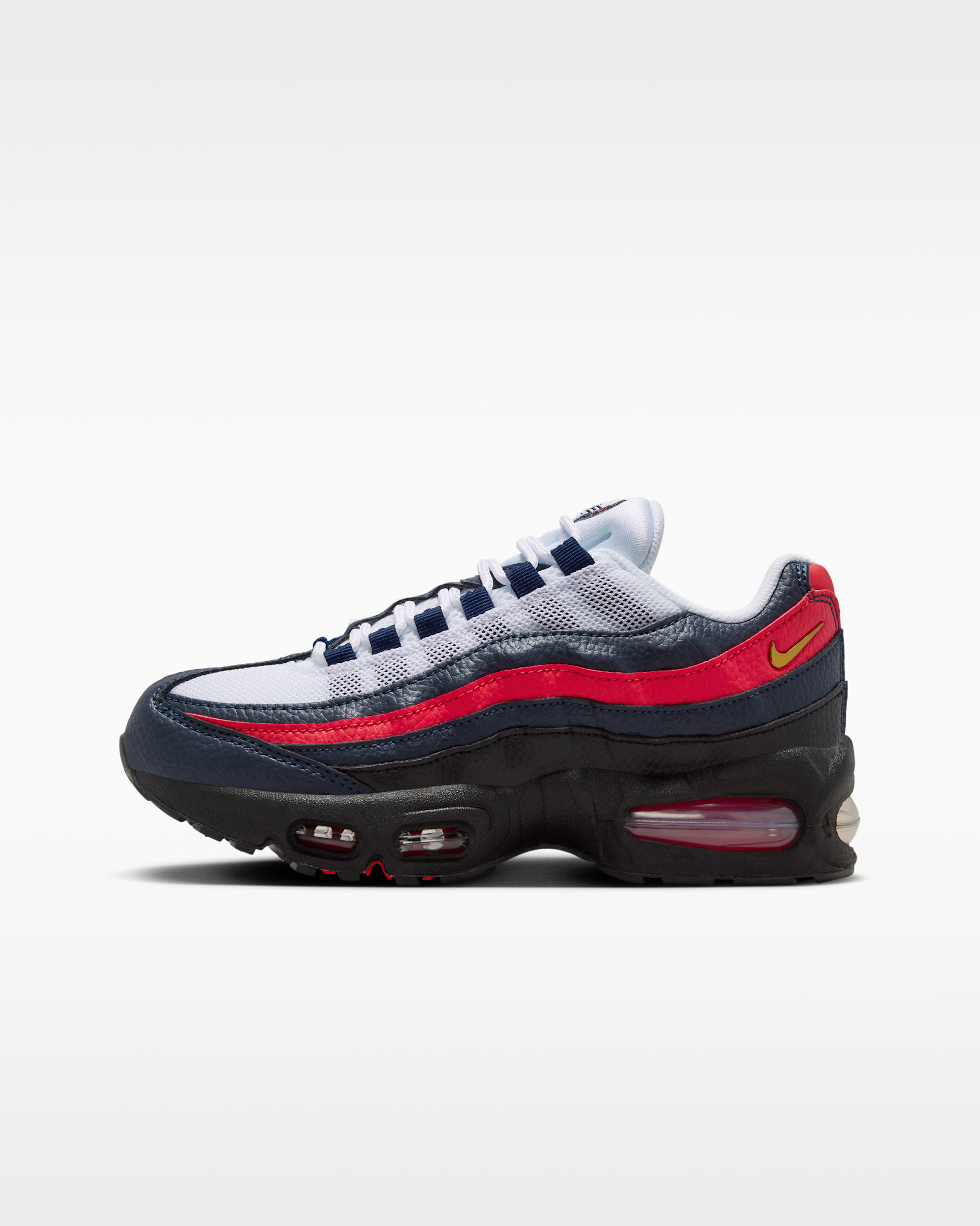 Nike Air Max 95 'Big Bubble' LTR SE — Obsidian/Challenge Red/White/Metallic Gold