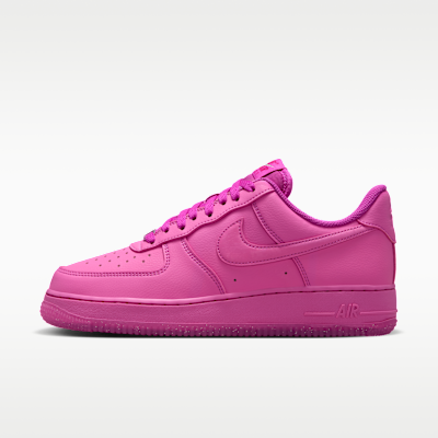 Nike Air Force 1 '07 — Fire Pink/Fireberry/Metallic Silver/Fire Pink