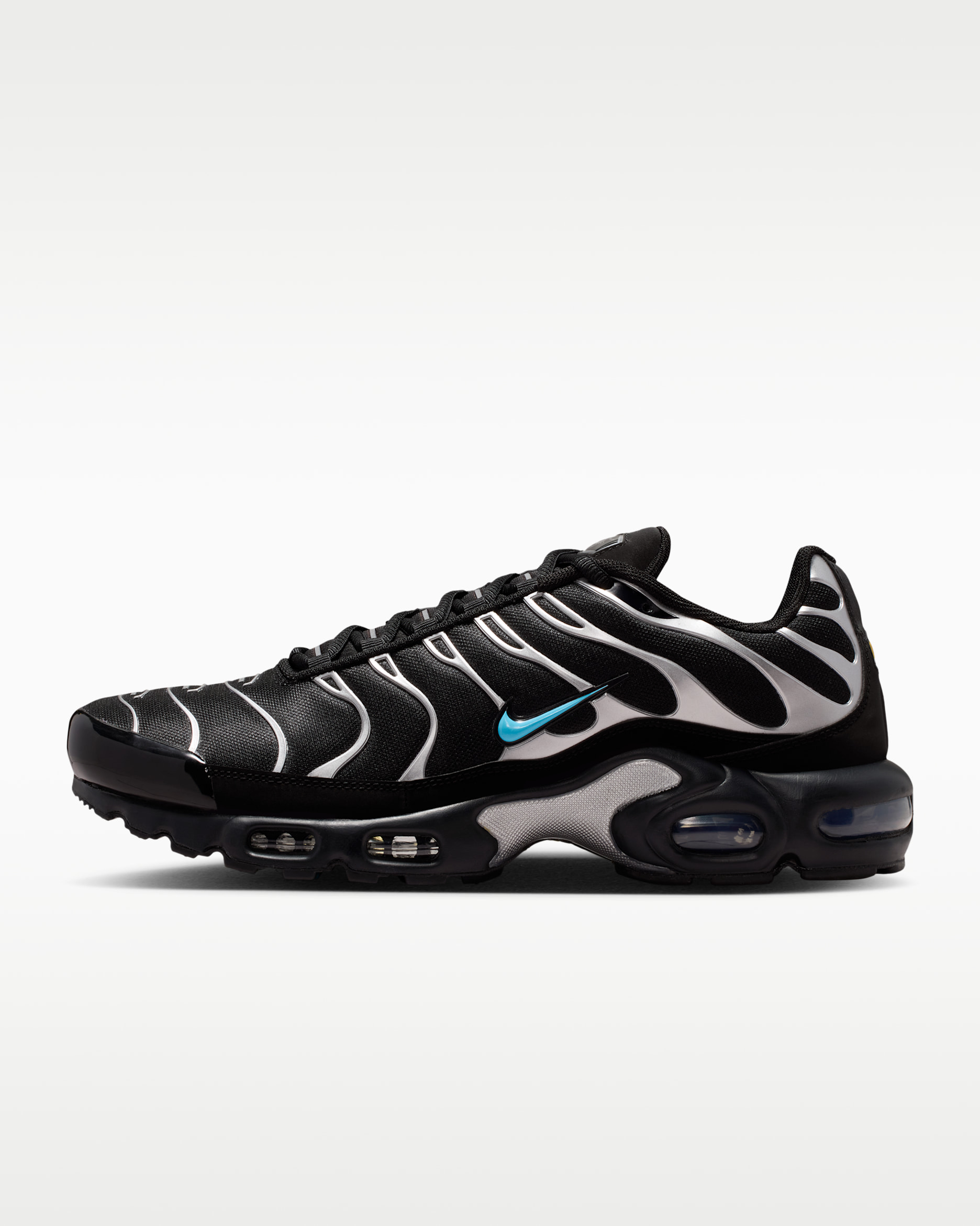 Nike Air Max Plus Premium 'Scorpion' — Black/Chrome/Gamma Blue