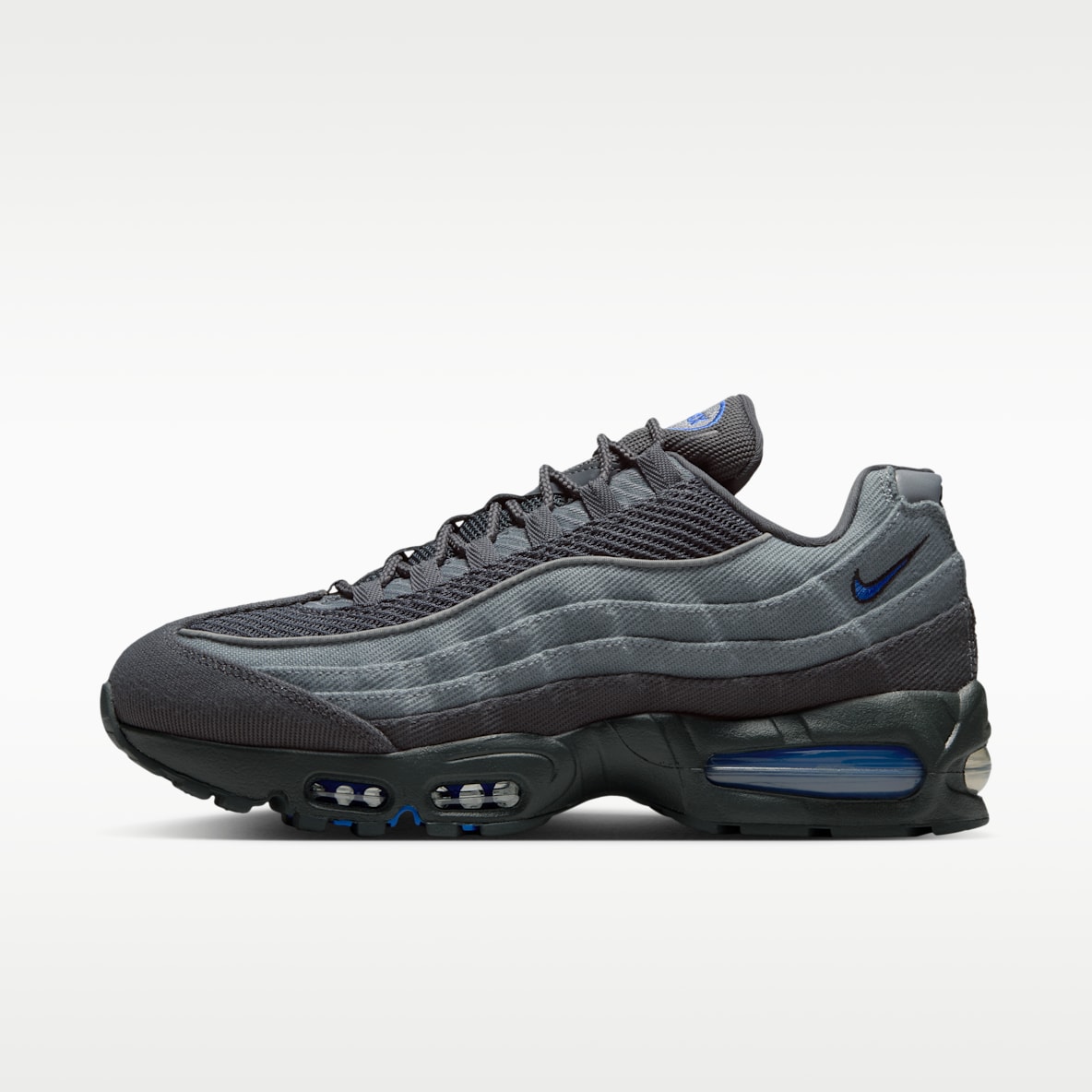 Nike Air Max 95 Big Bubble — Smoke Grey/Anthracite/Black/Racer Blue