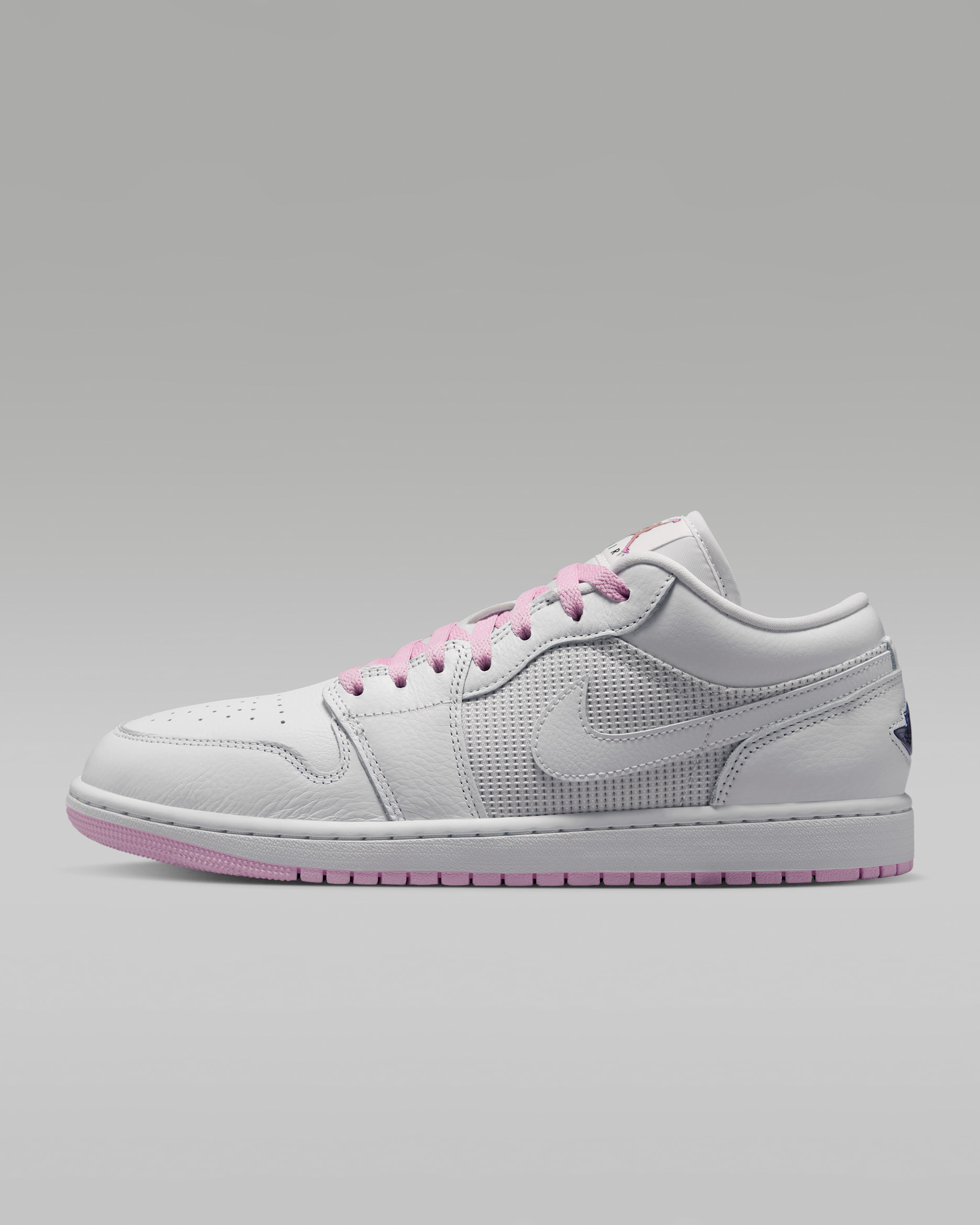 Air Jordan 1 Low SE — Summit White/Light Arctic Pink/Silver