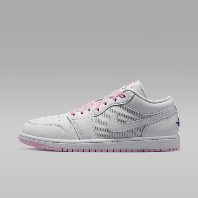 Air Jordan 1 Low SE — Summit White/Light Arctic Pink/Silver