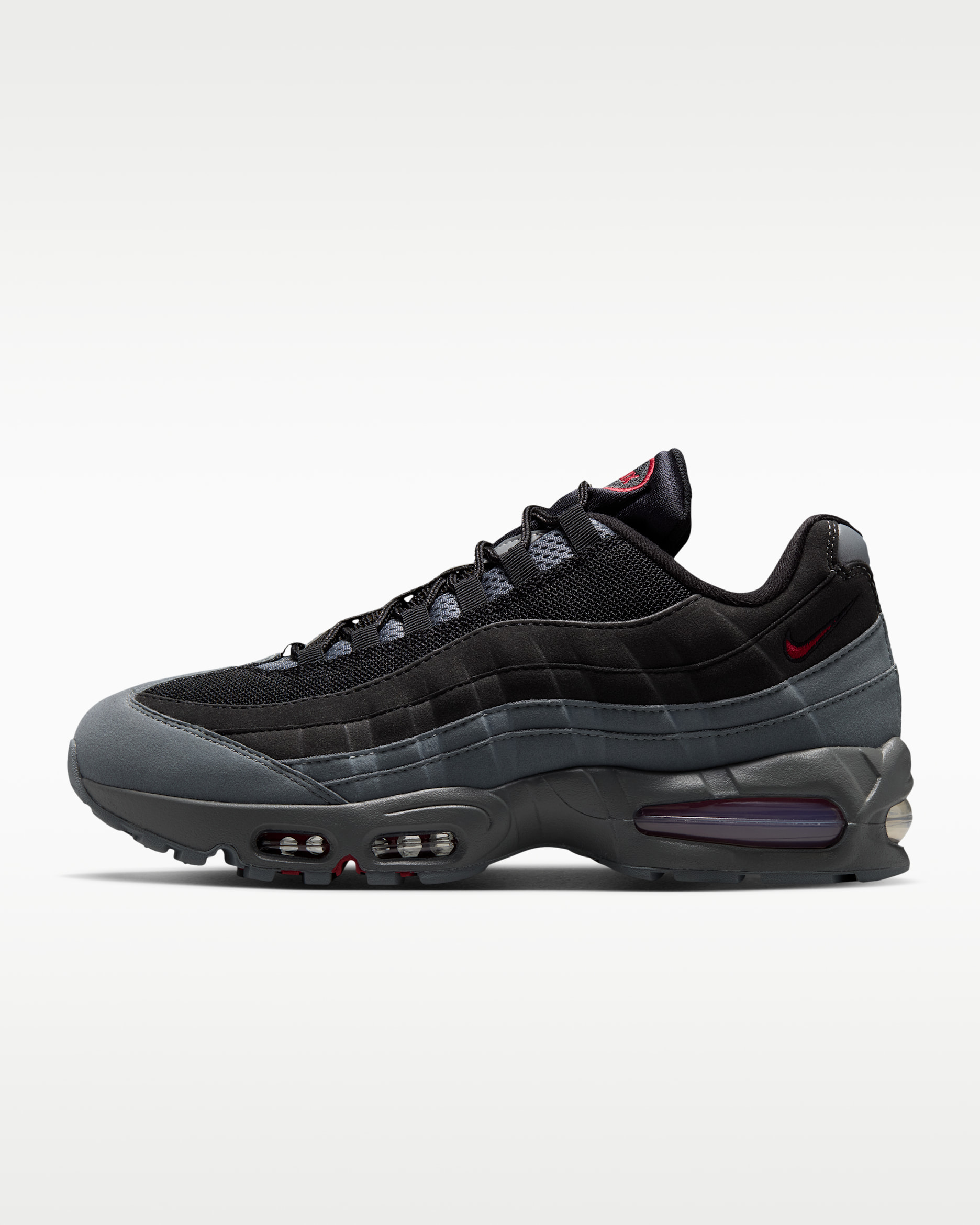 Nike Air Max 95 Big Bubble 'OG' — Black/Smoke Grey/Dark Smoke Grey/Tough Red