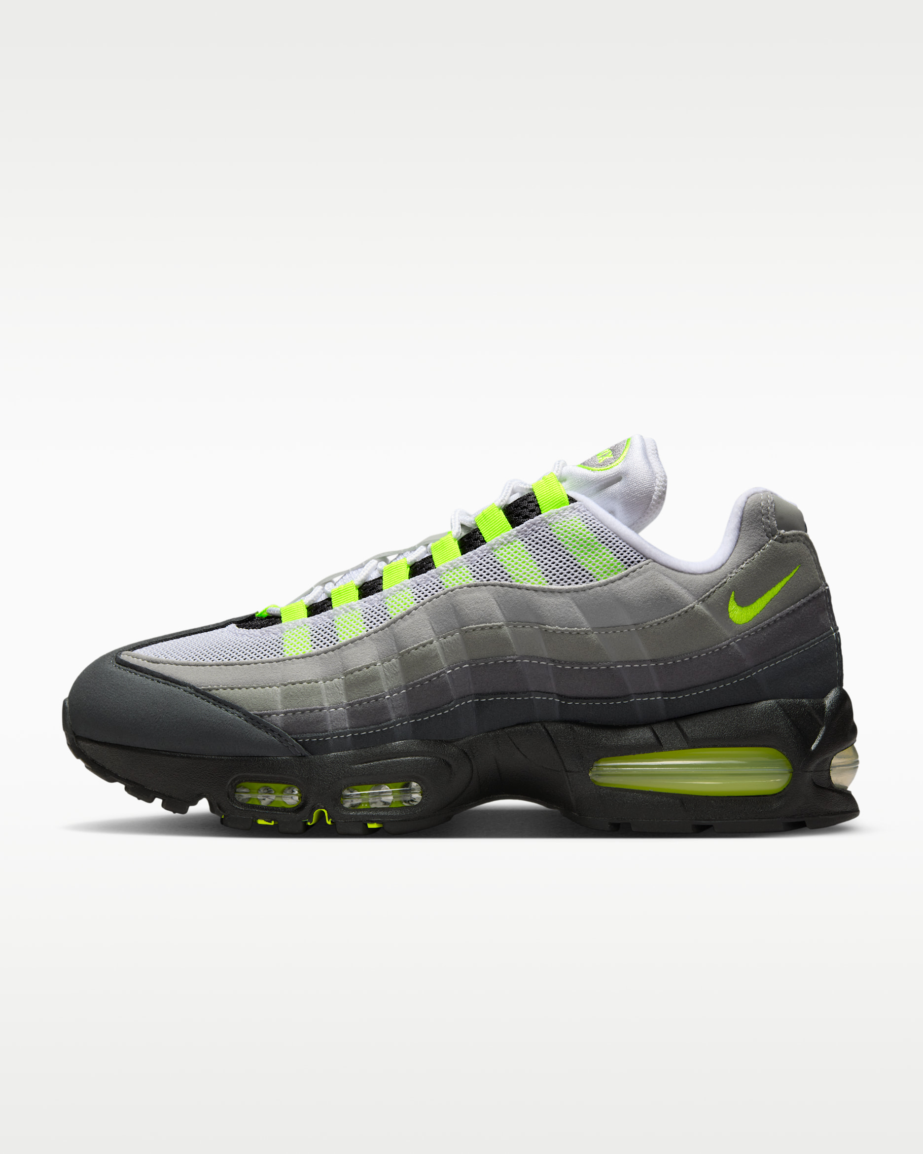 Nike Air Max 95 Big Bubble 'OG' — Black/Cool Grey/Neon Yellow