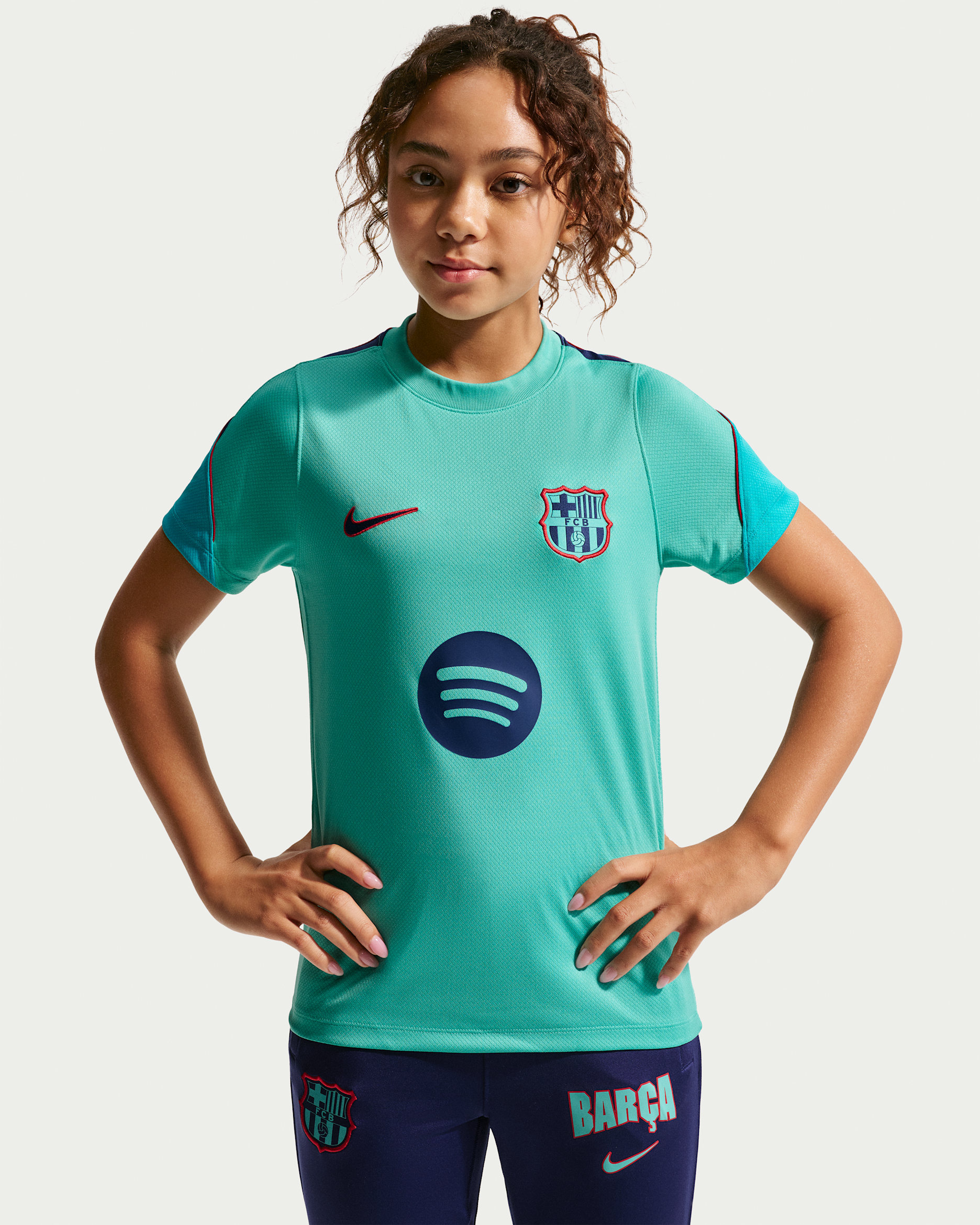 F.C. Barcelona Strike Third — Green Frost/Dusty Cactus/Loyal Blue/Loyal Blue