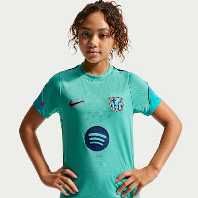 F.C. Barcelona Strike Third — Green Frost/Dusty Cactus/Loyal Blue/Loyal Blue