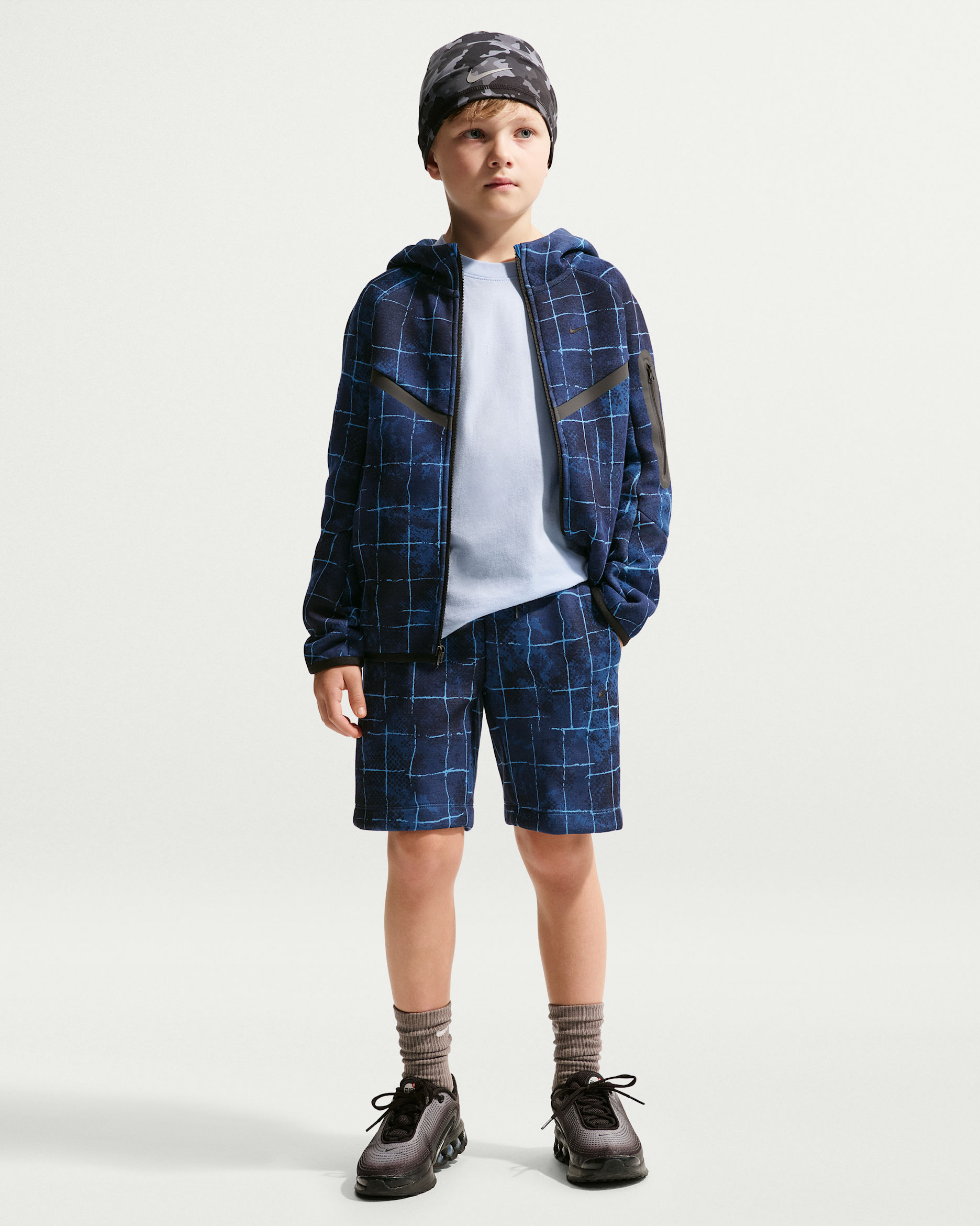 Nike Sportswear Tech Fleece — Star Blue/Court Blue/Black