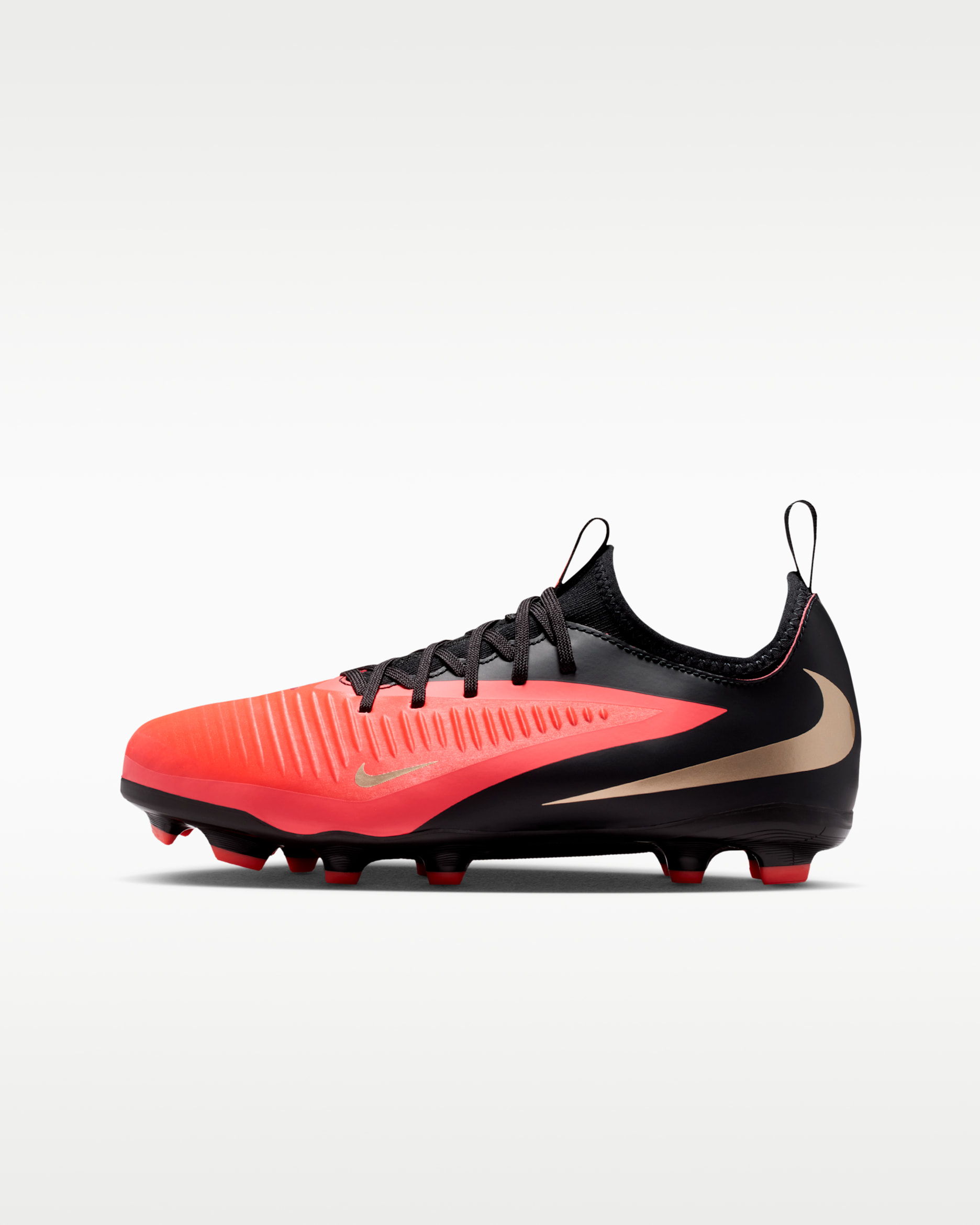 Nike Jr. Phantom 6 Low Academy — Bright Crimson/Bright Crimson/Black