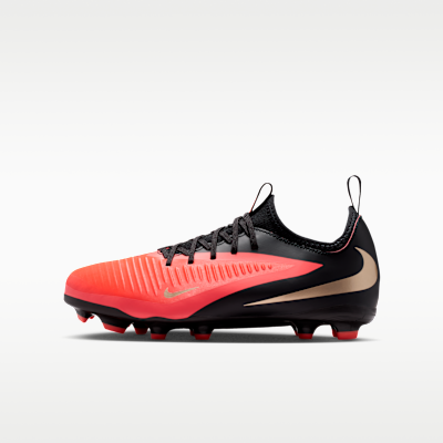 Nike Jr. Phantom 6 Low Academy — Bright Crimson/Bright Crimson/Black