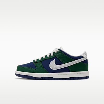 Nike Dunk Low LV8 — Blue Void/Fir/Sail/Strata Grey