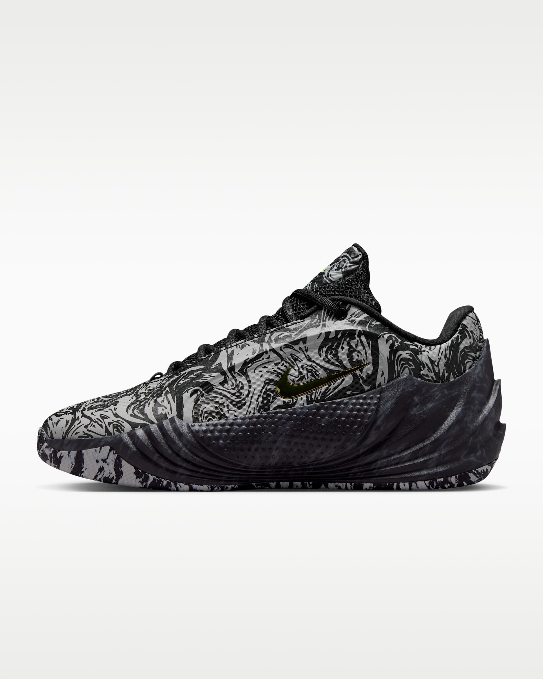Giannis Freak 8 'Etched in Stone' — Black/Light Smoke Grey/Volt