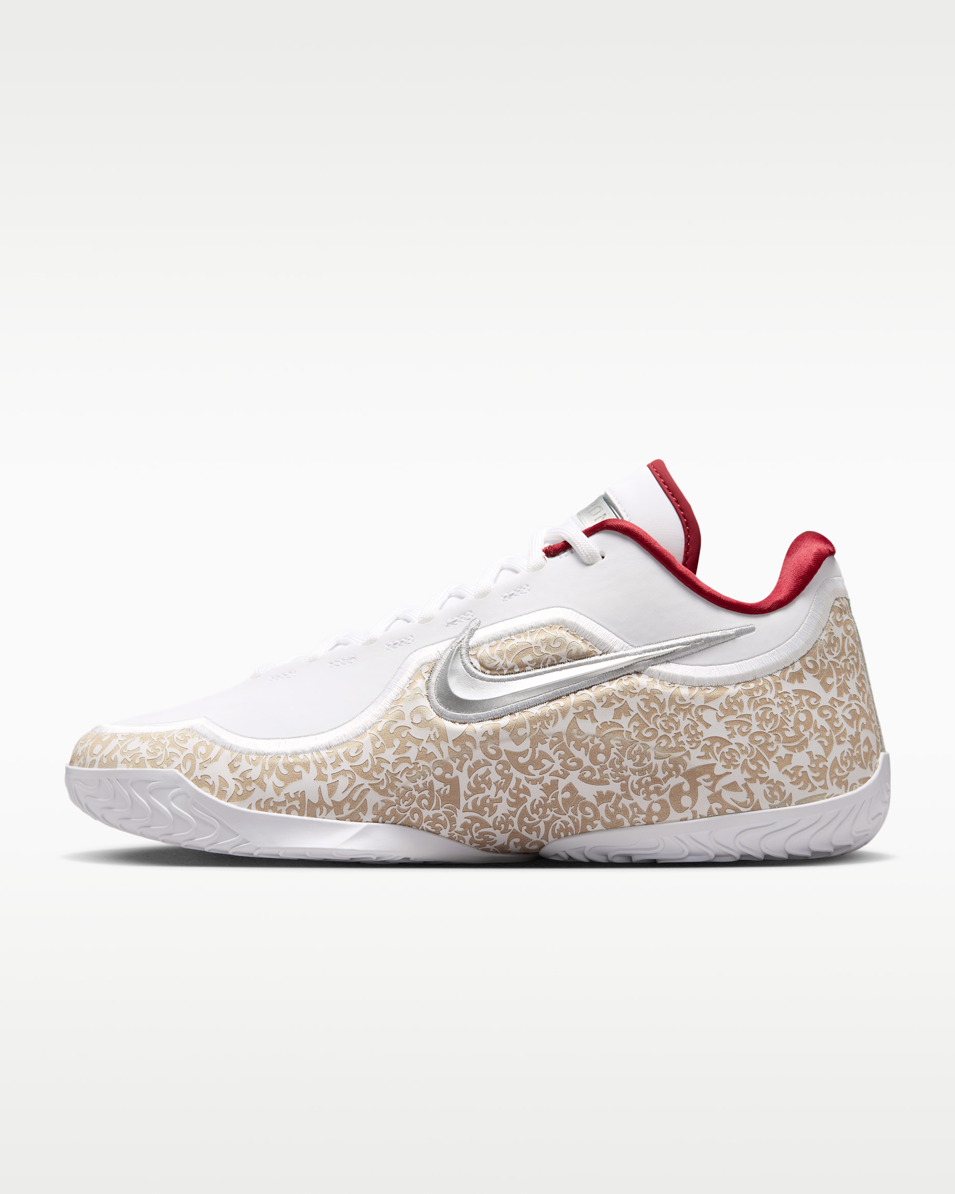 LeBron XXIII — White/Team Red/Metallic Silver