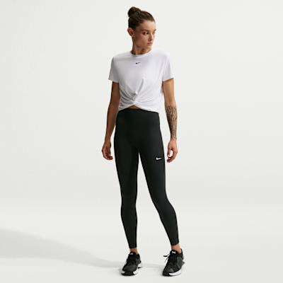 Nike One Seamless Front — Black/White