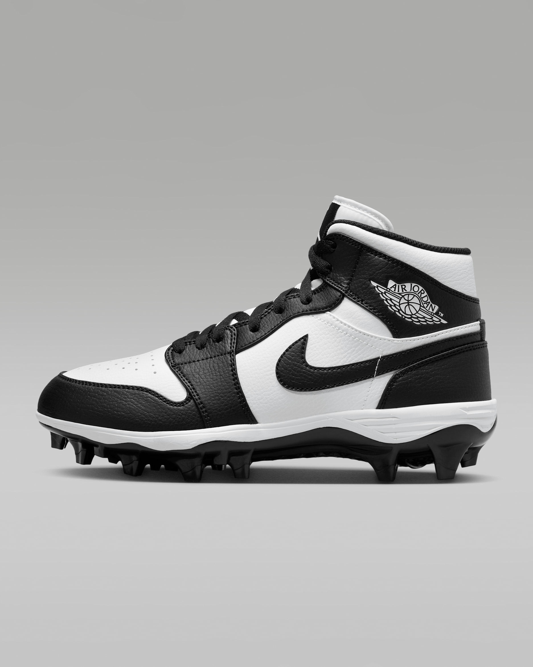 Jordan 1 Mid TD — White/Black/Black