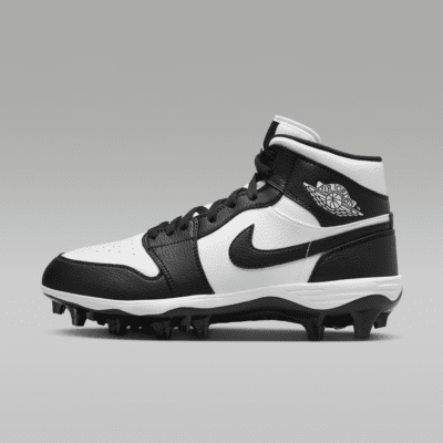 Jordan 1 Mid TD — White/Black/Black