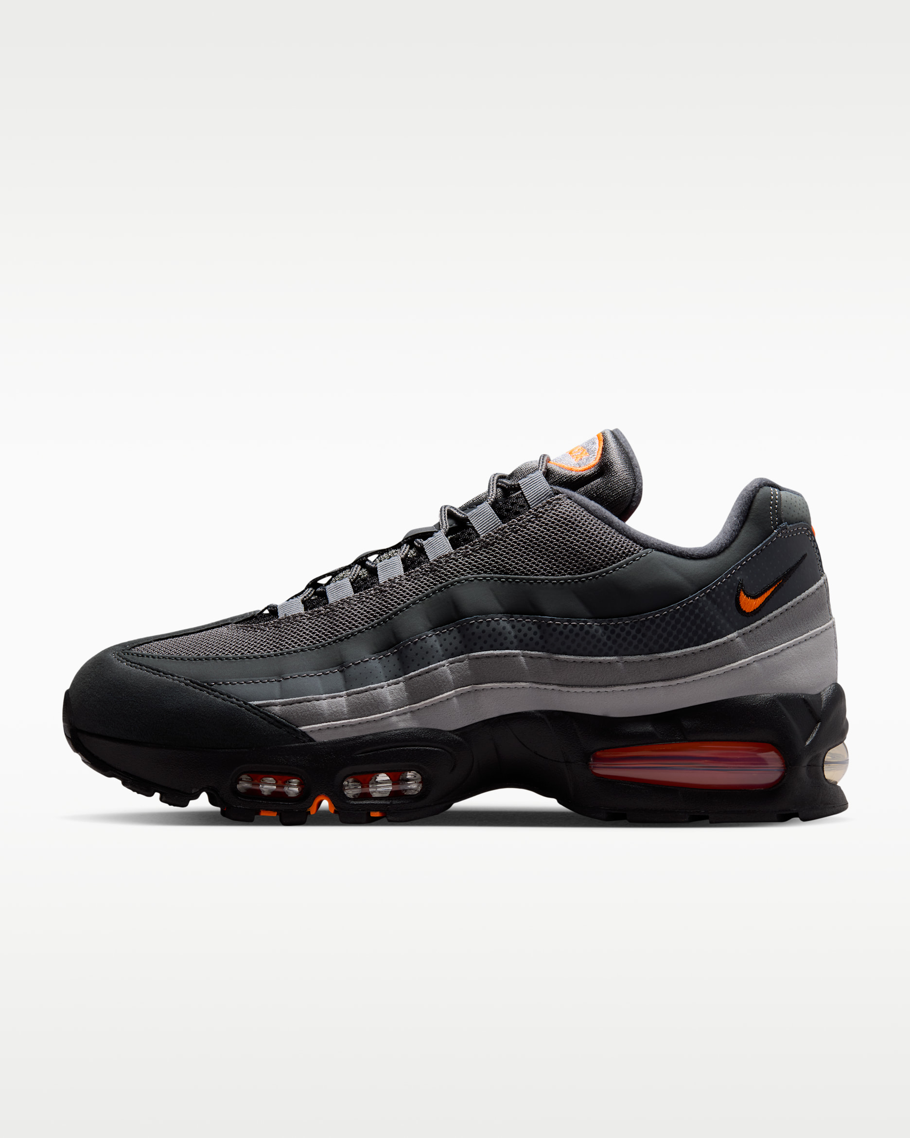 Nike Air Max 95 Big Bubble — Black/White/Smoke Grey/Total Orange