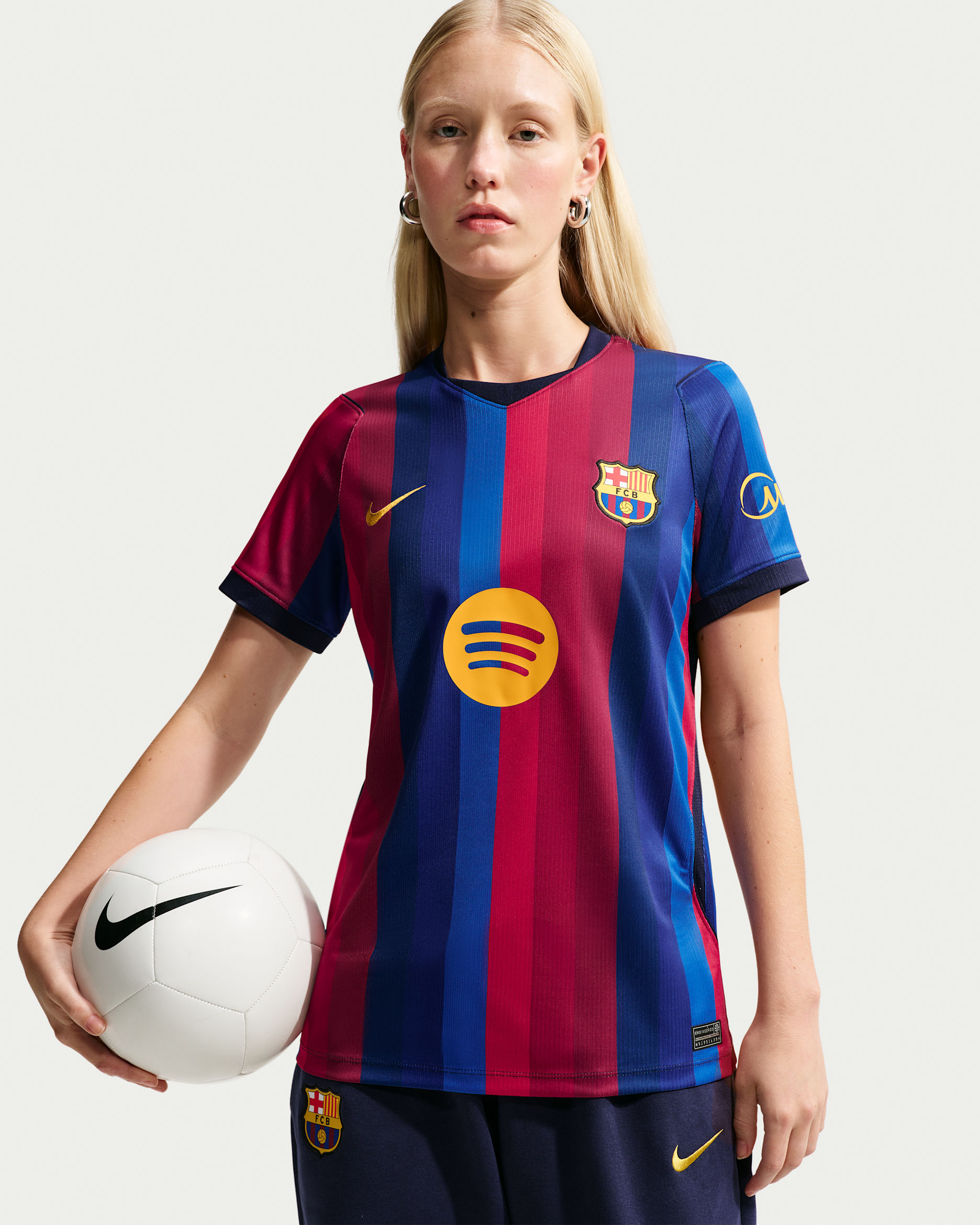 F.C. Barcelona 2026/27 Stadium Home — Deep Garnet/Blue Void/Blackened Blue/Mineral Yellow