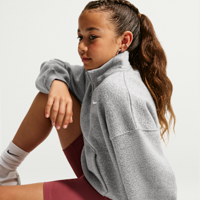 Nike Sportswear Studio Fleece — Dark Grey Heather/Particle Grey/White