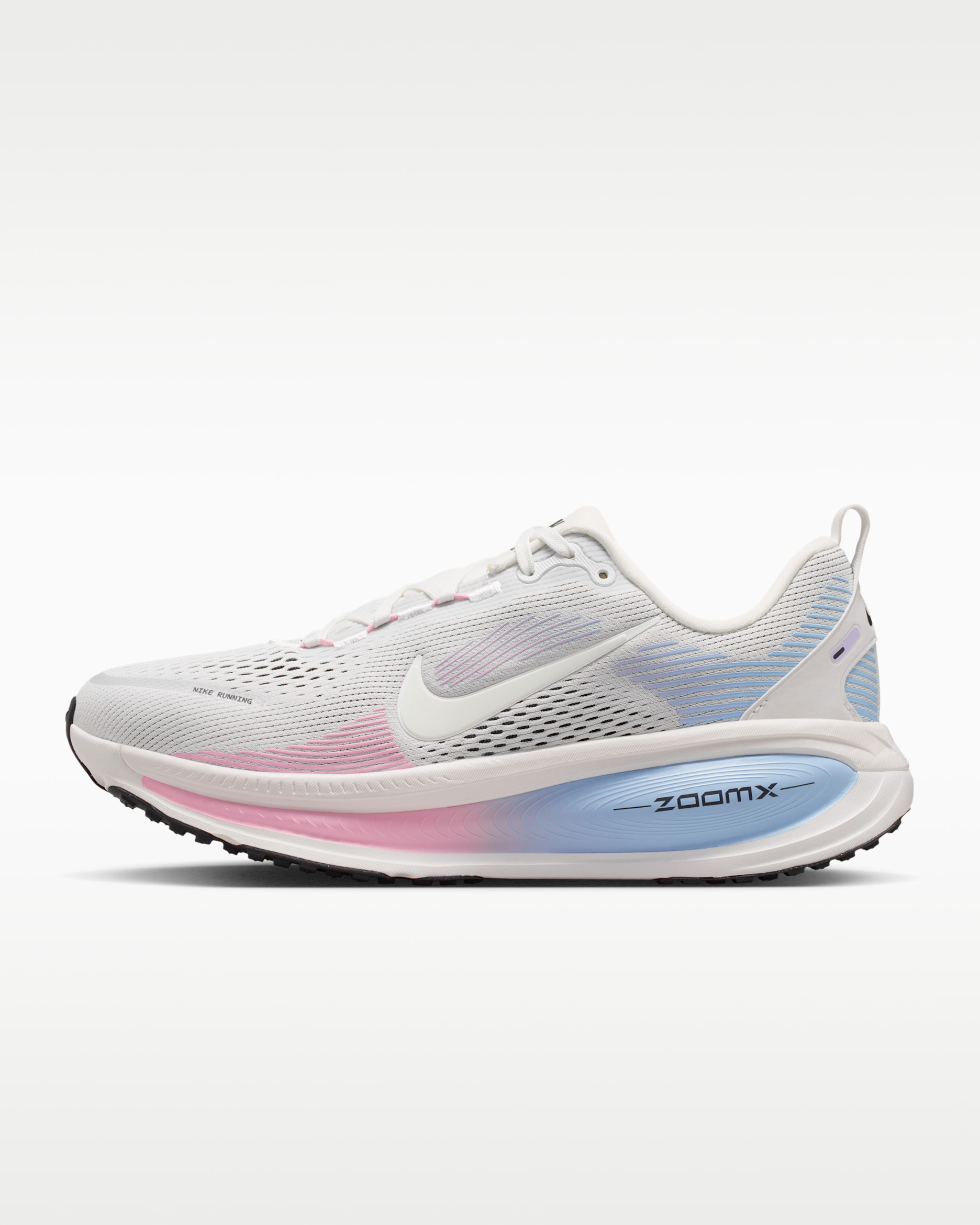 Nike Vomero 18 — Summit White/Medium Soft Pink/Metallic Silver/Summit White