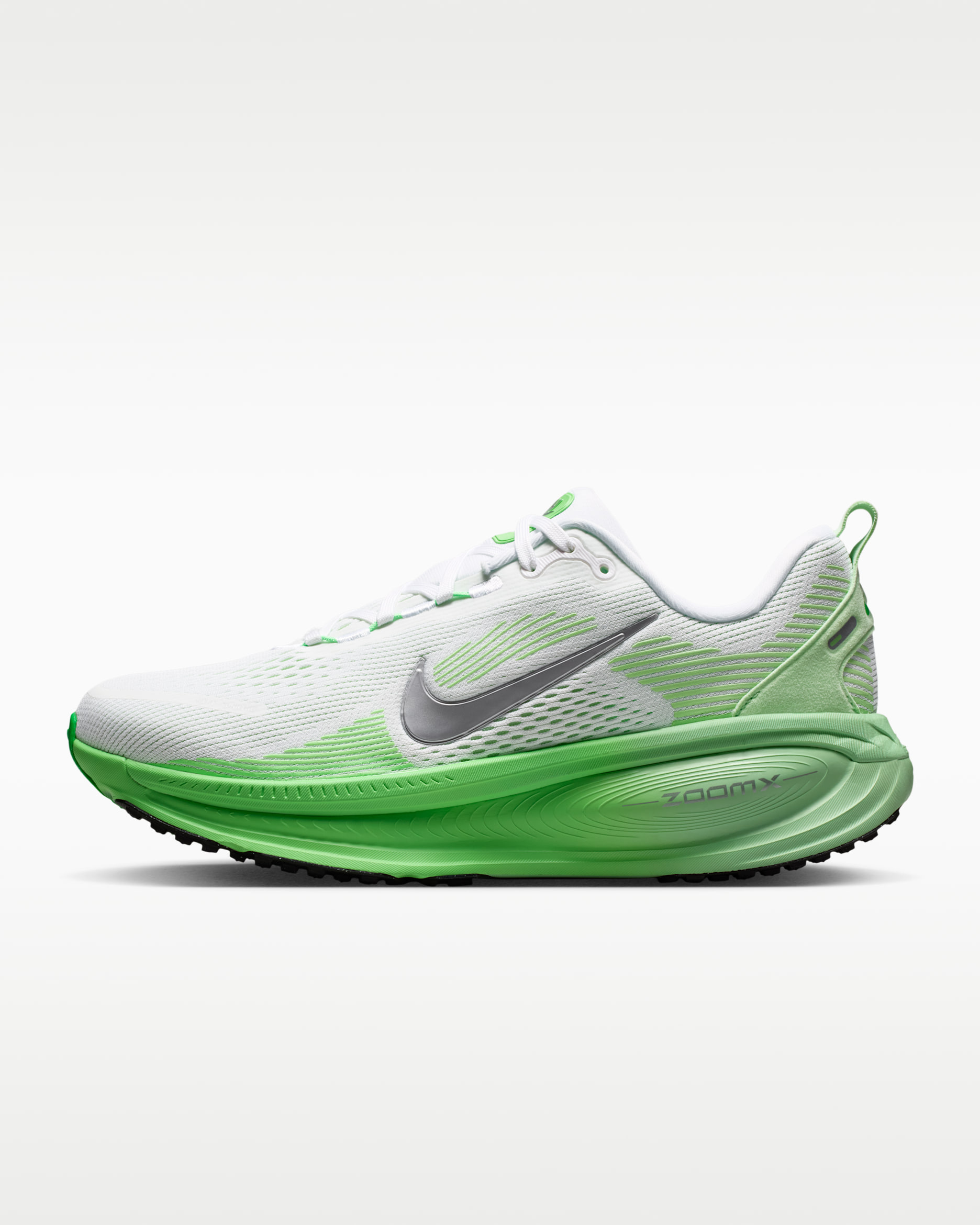 Nike Vomero 18 — White/Illusion Green/Court Green/Metallic Silver
