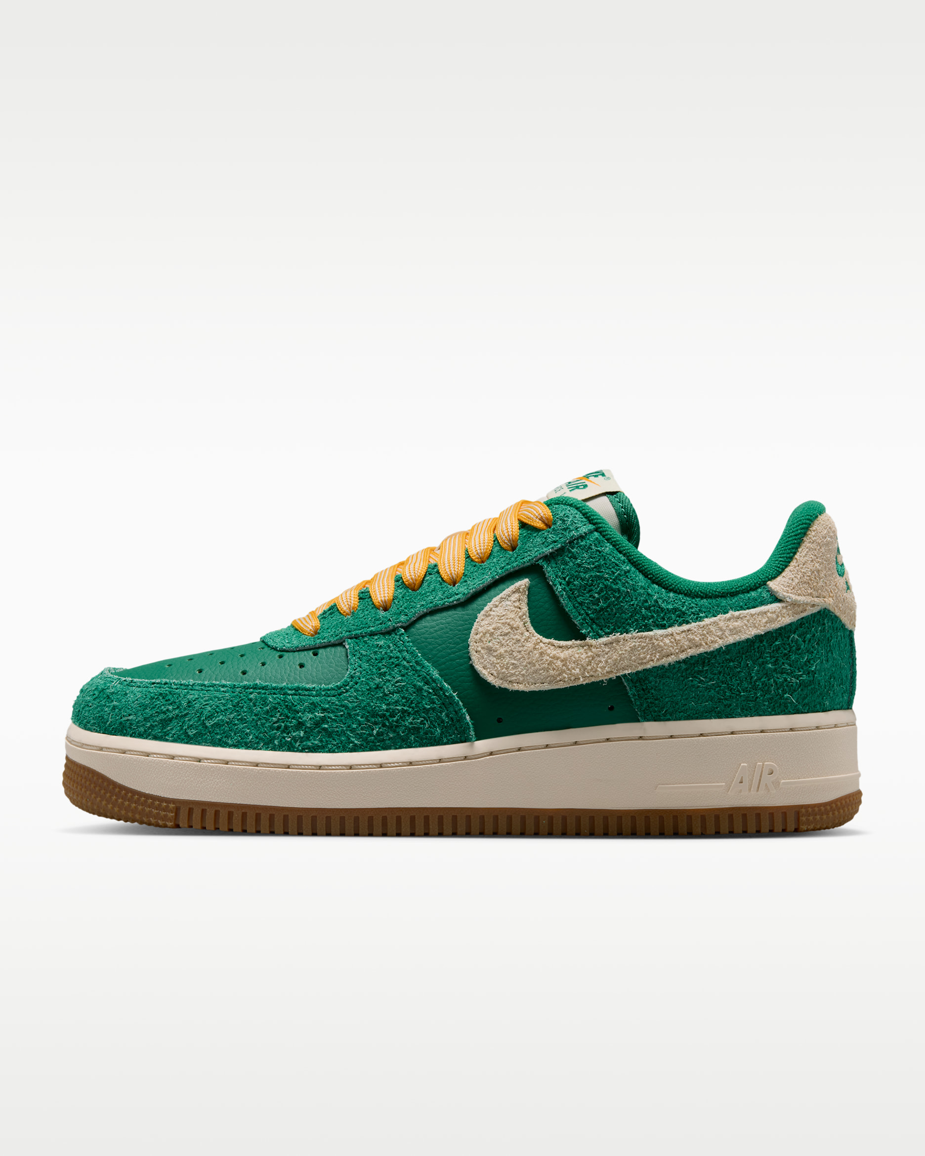 Nike Air Force 1 '07 'Game Day'  — Malachite/University Gold/Gum Medium Brown/Coconut Milk