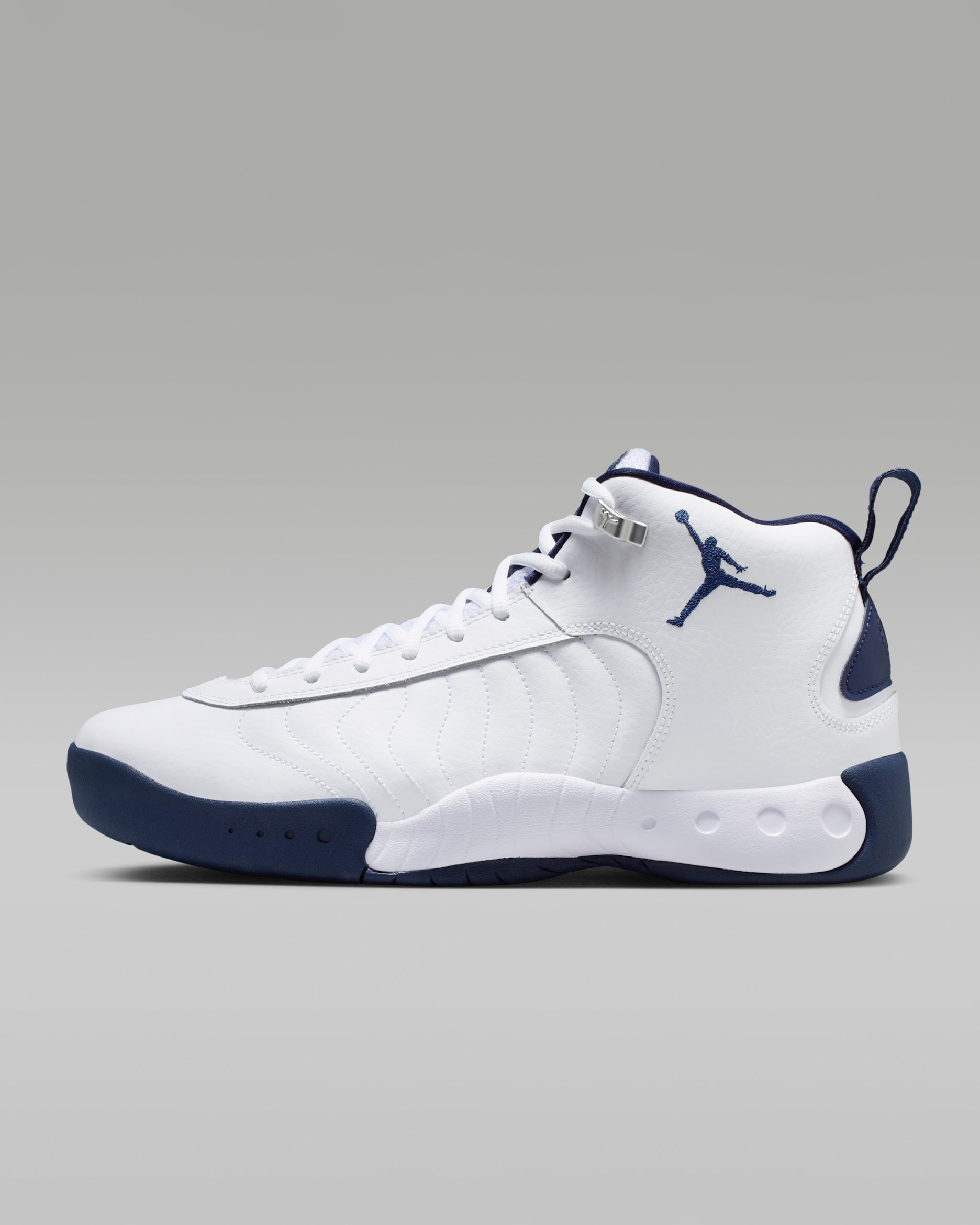 Jordan Jumpman Pro — White/Metallic Silver/Midnight Navy